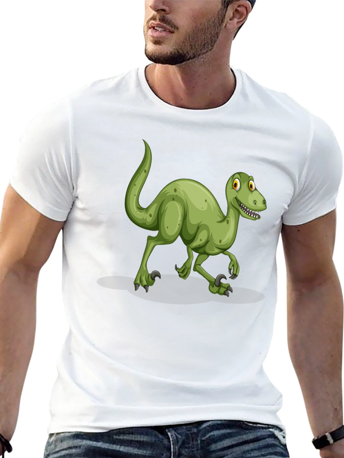 Dinosaur Graphic T-Shirt - Black