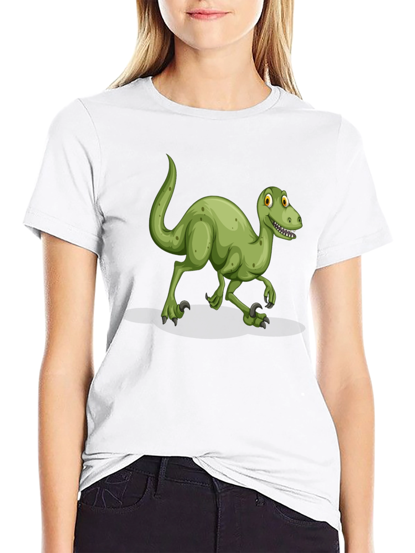 Dinosaur Graphic T-Shirt - Black