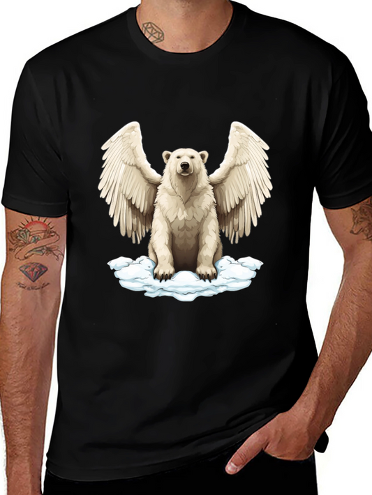 Winged Polar Bear Graphic Tee