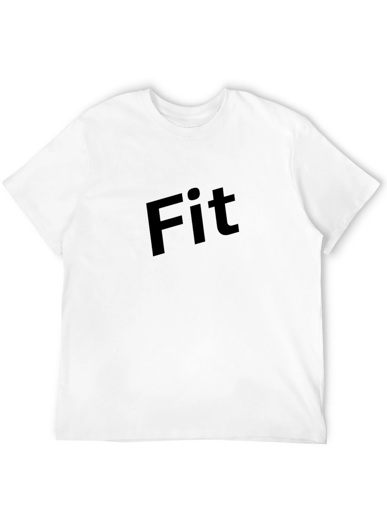 Mens Black Fit Graphic Tee - Modern Style