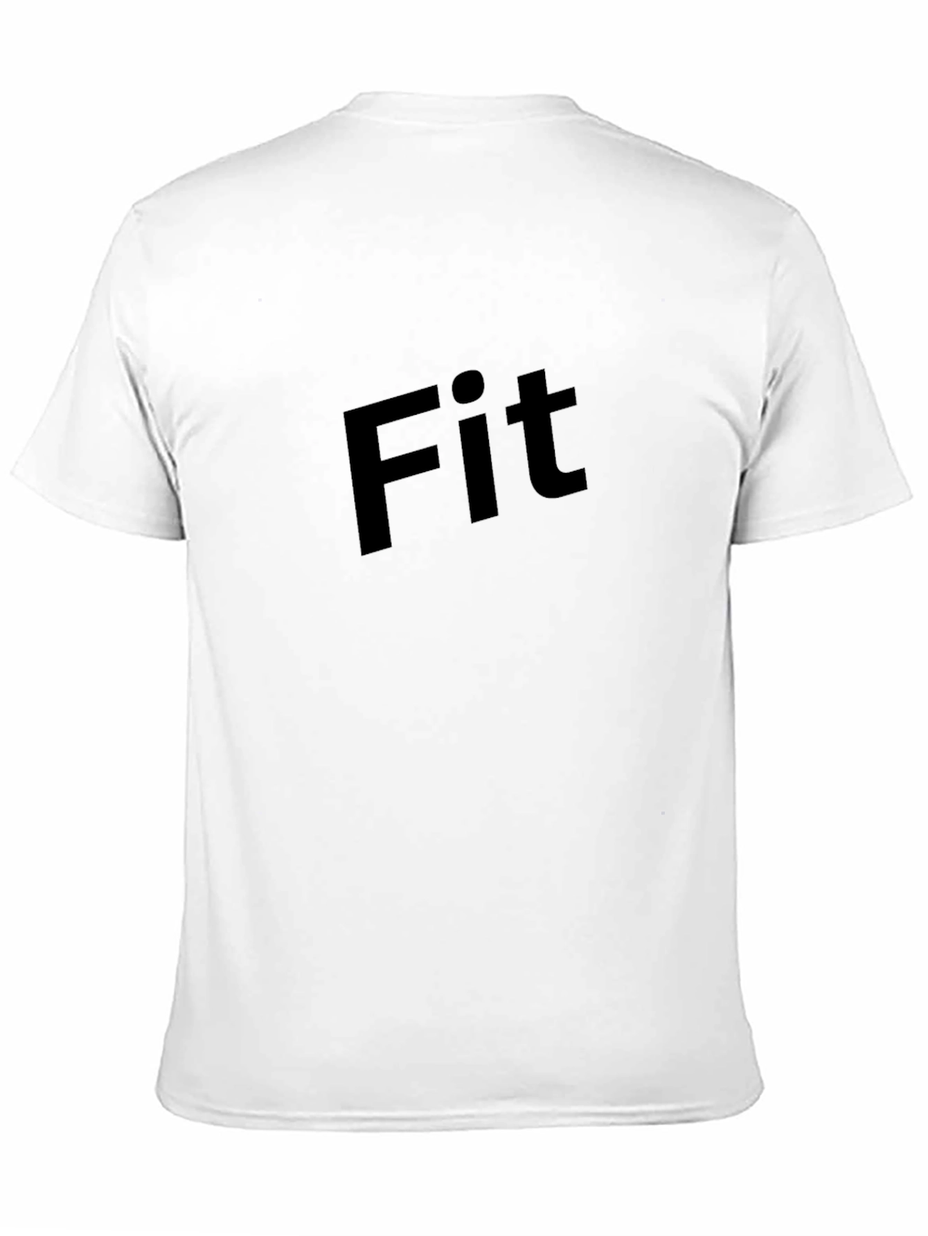 Mens Black Fit Graphic Tee - Modern Style