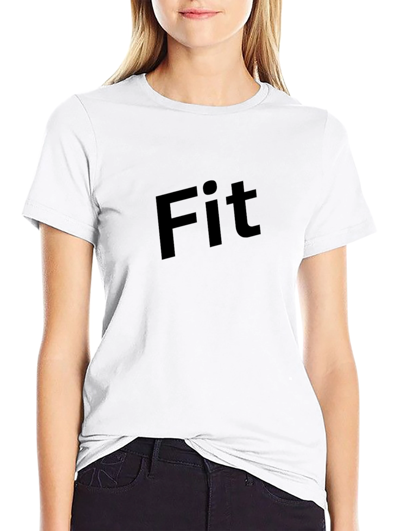 Mens Black Fit Graphic Tee - Modern Style