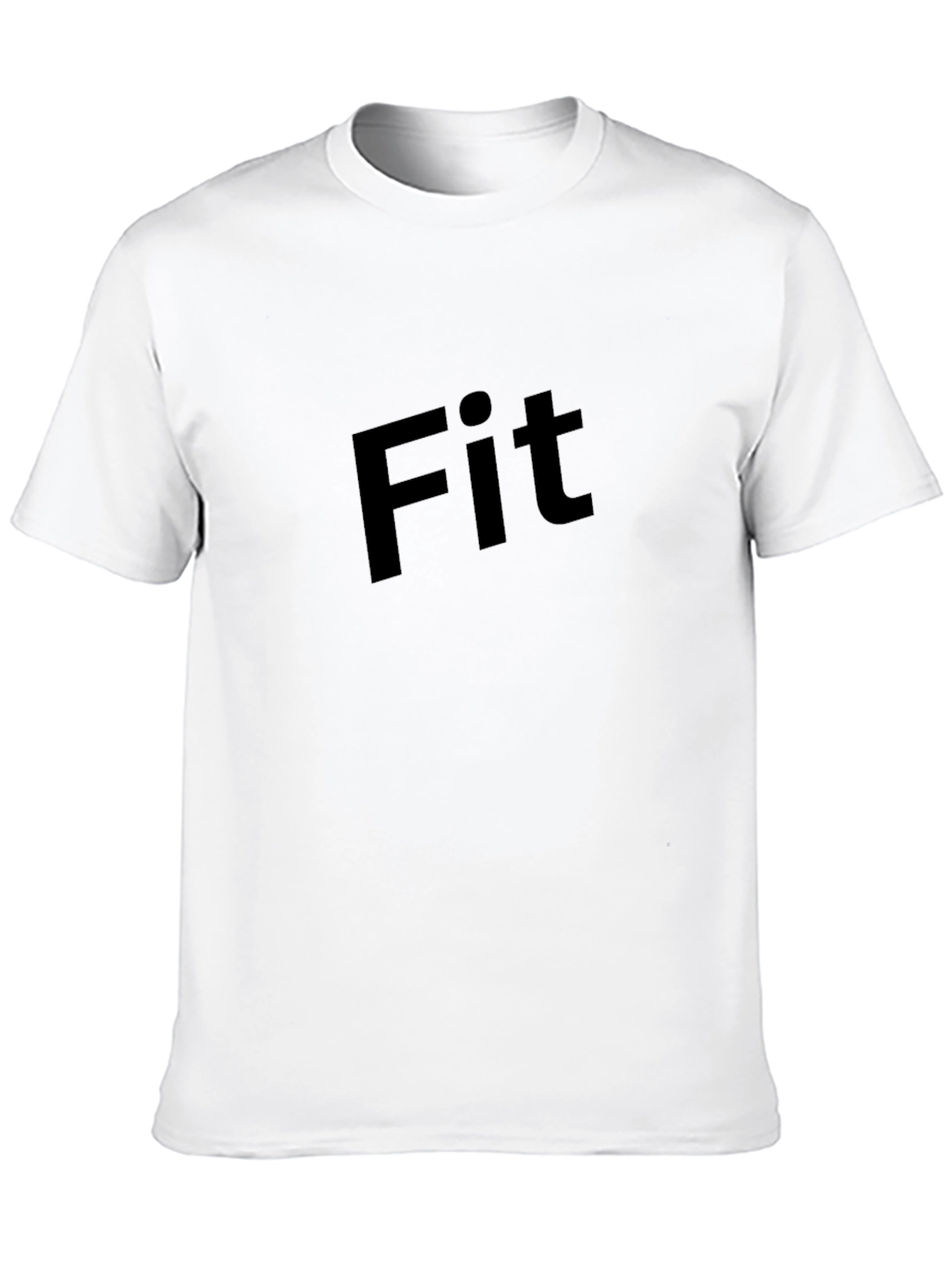 Mens Black Fit Graphic Tee - Modern Style