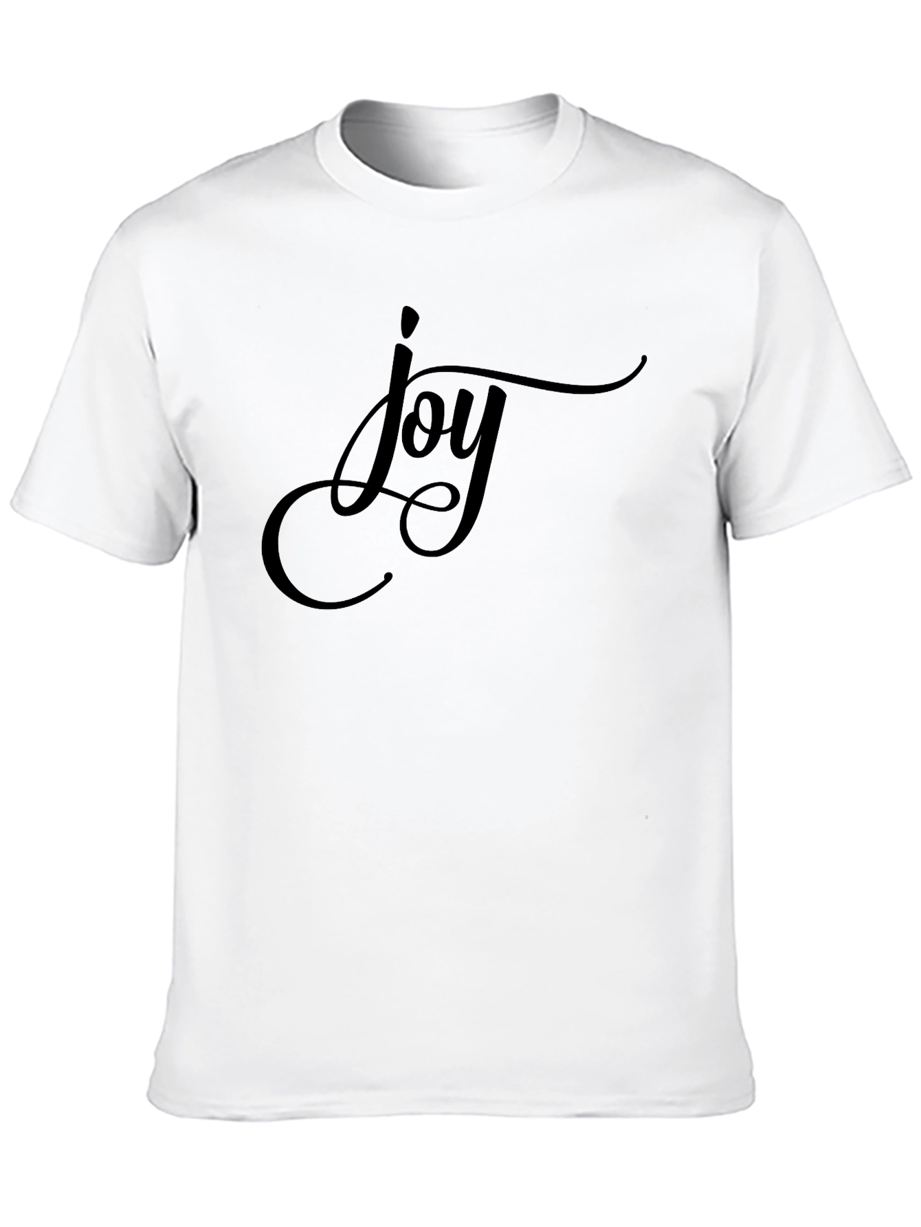 Joy Graphic Black T-Shirt - Casual Comfort