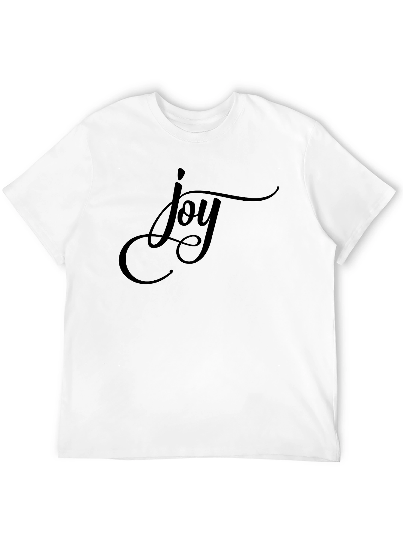 Joy Graphic Black T-Shirt - Casual Comfort