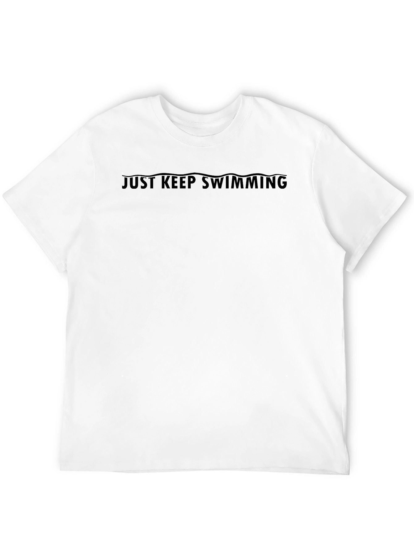 Just Keep Swimming Black T-Shirt