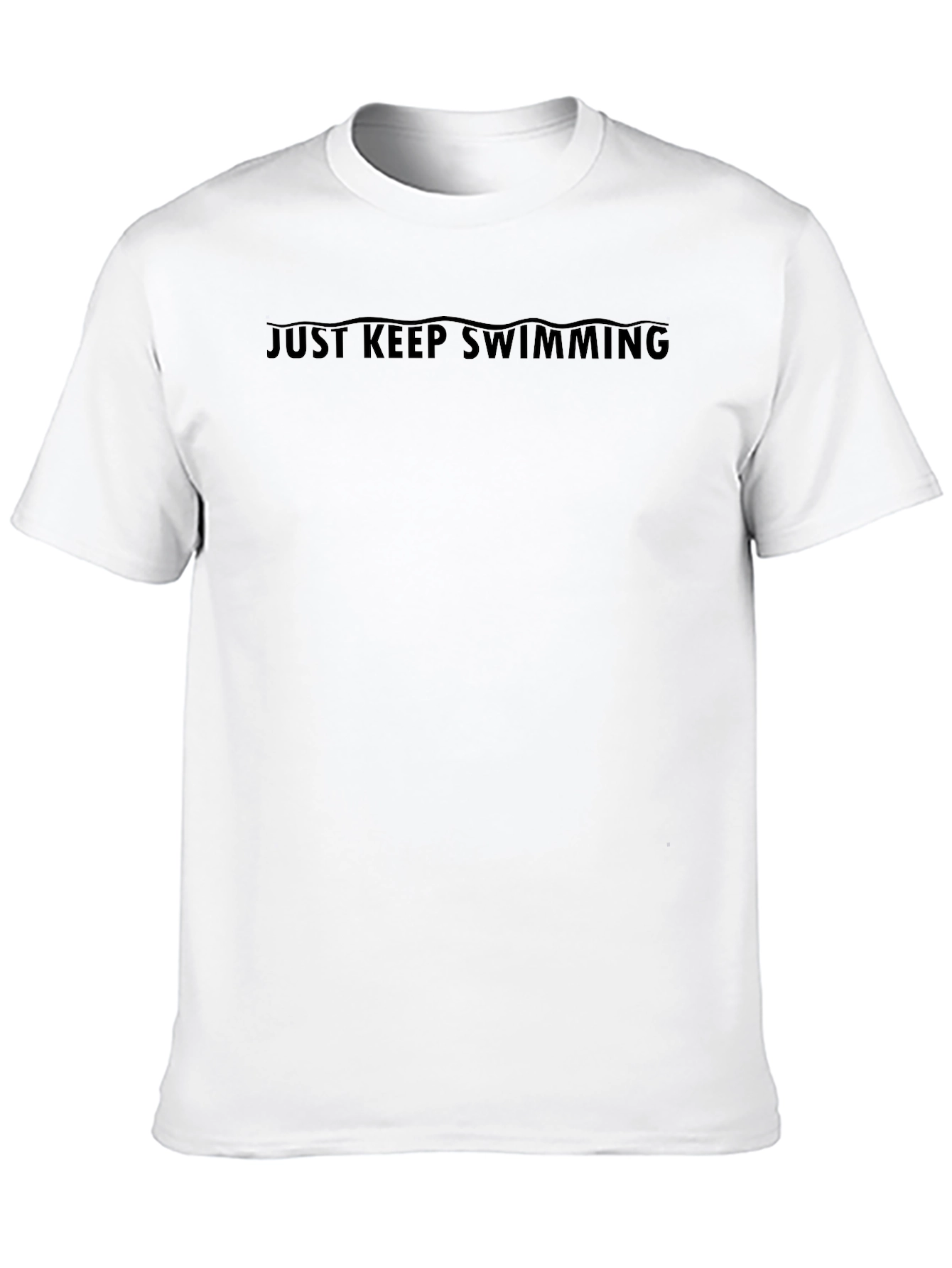 Just Keep Swimming Black T-Shirt