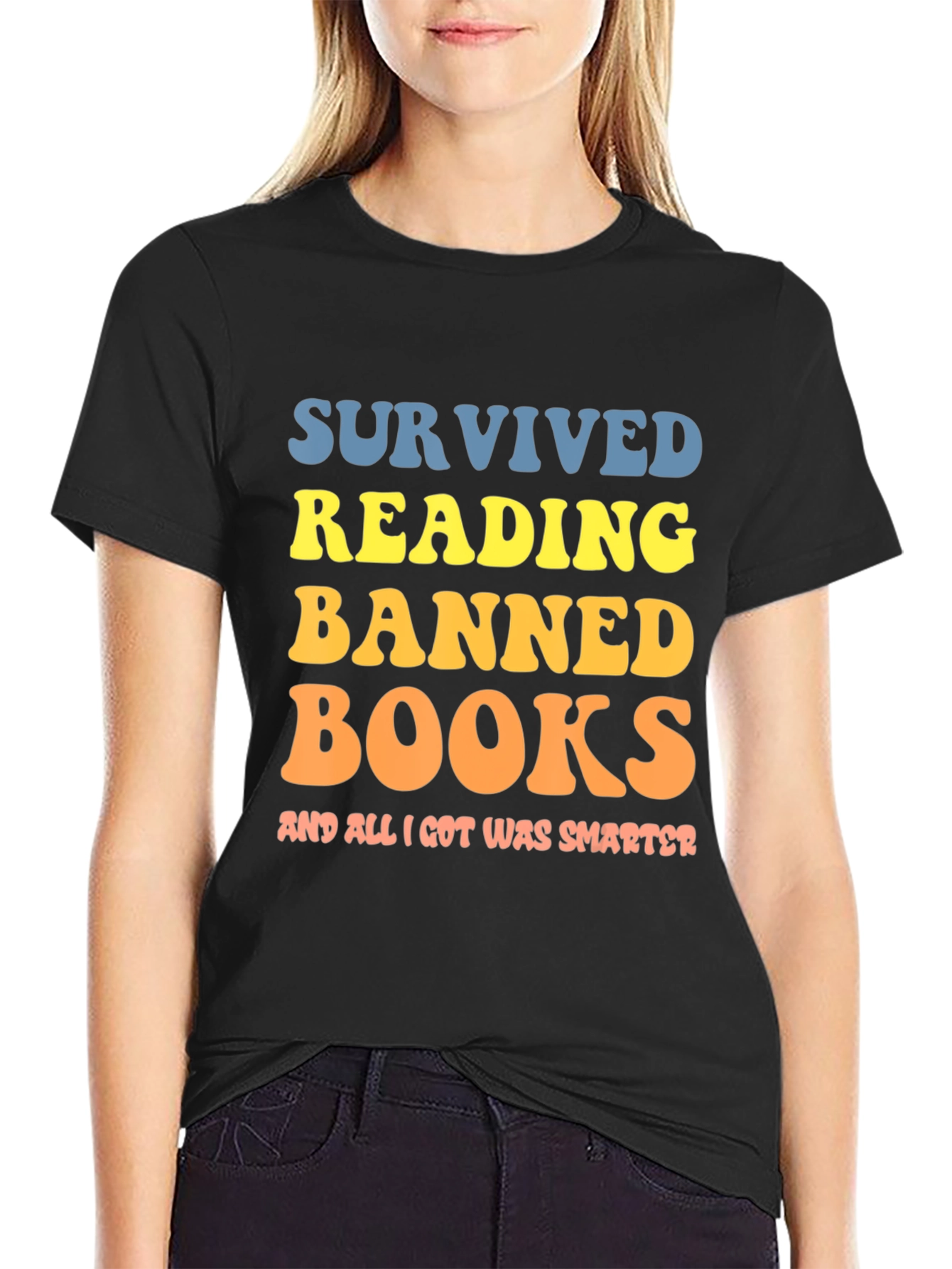 Survived Reading Banned Books Graphic Tee