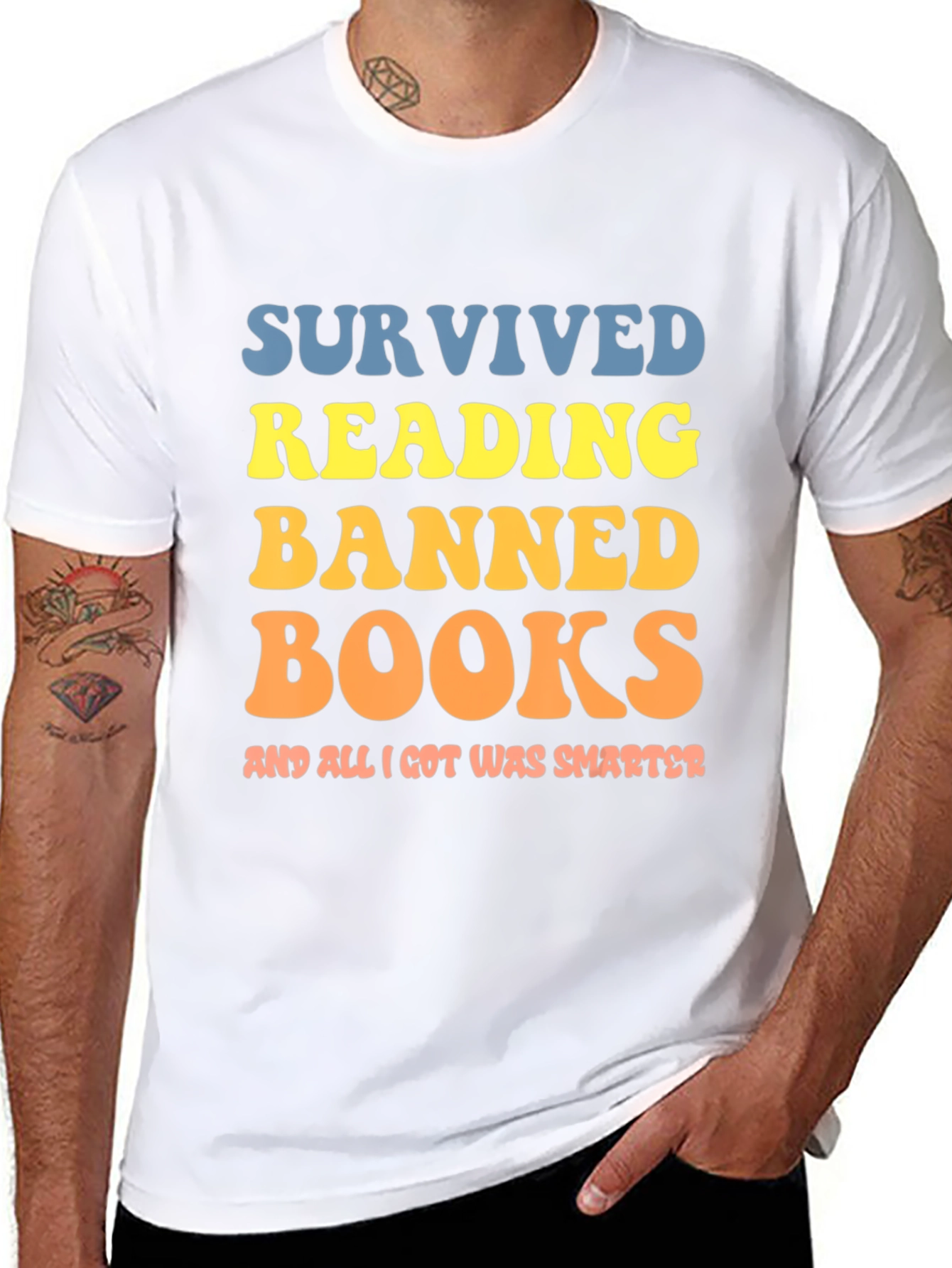 Survived Reading Banned Books Graphic Tee