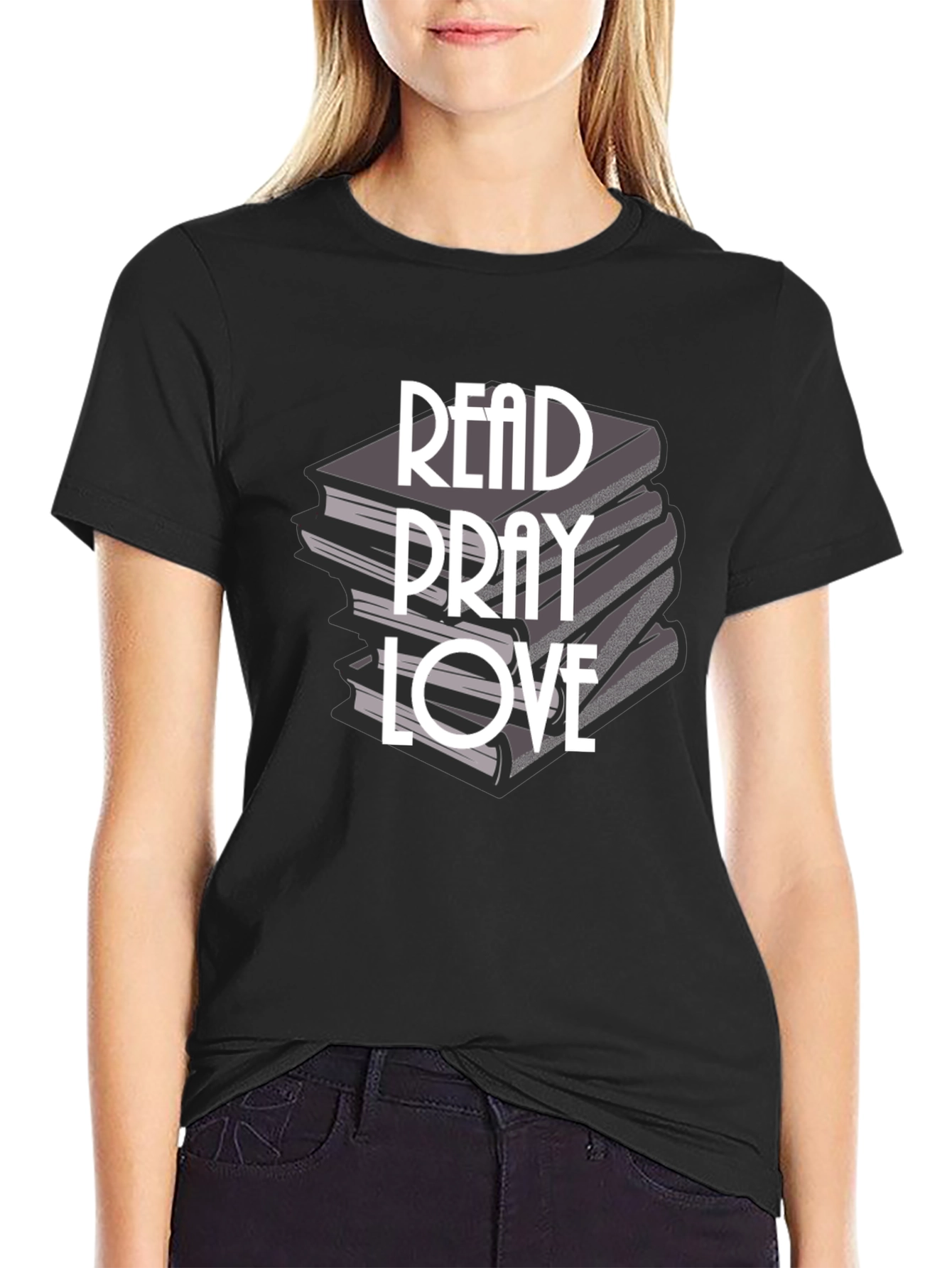 Read Pray Love T-Shirt - Inspirational Books Design