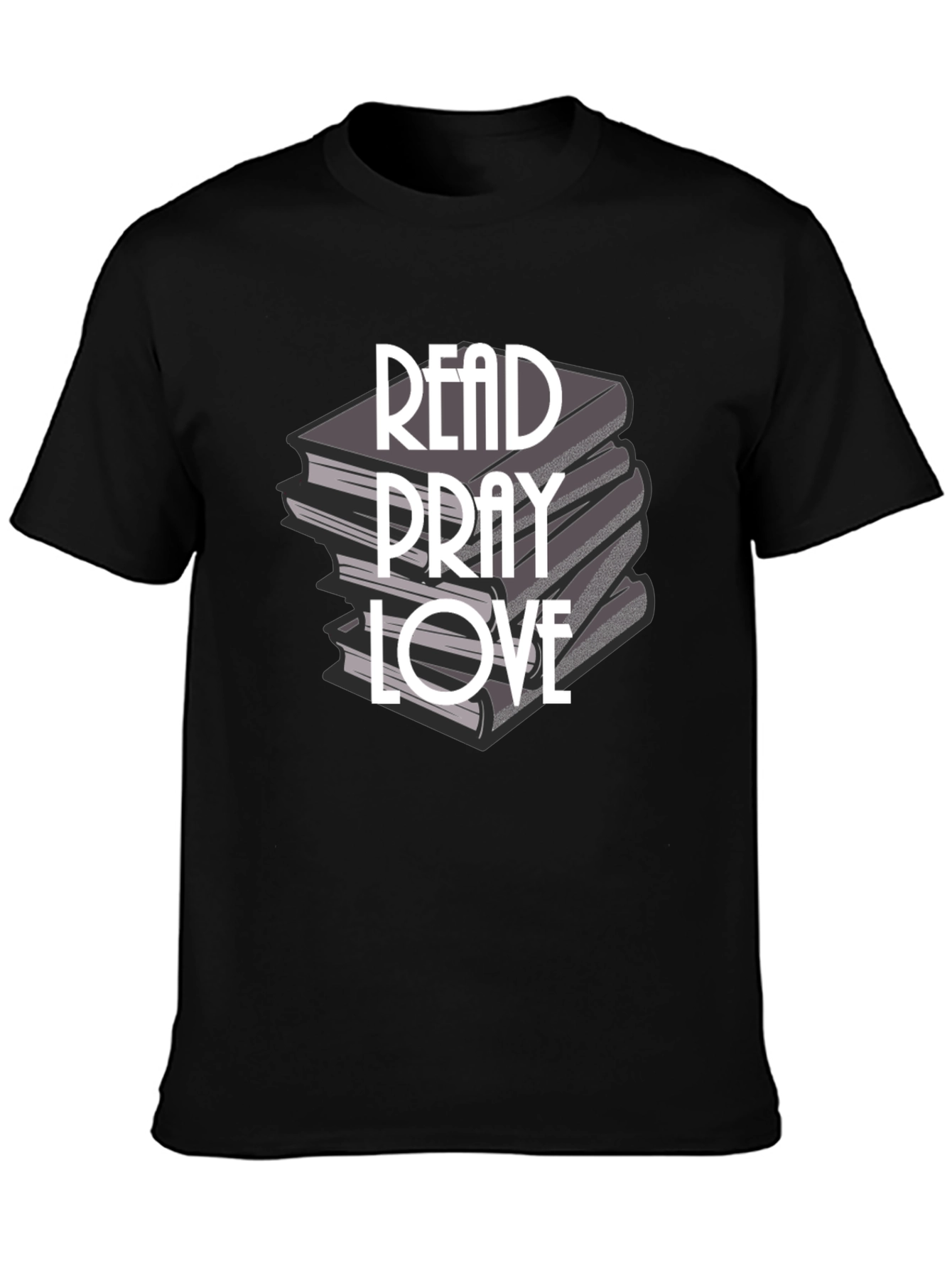 Read Pray Love T-Shirt - Inspirational Books Design