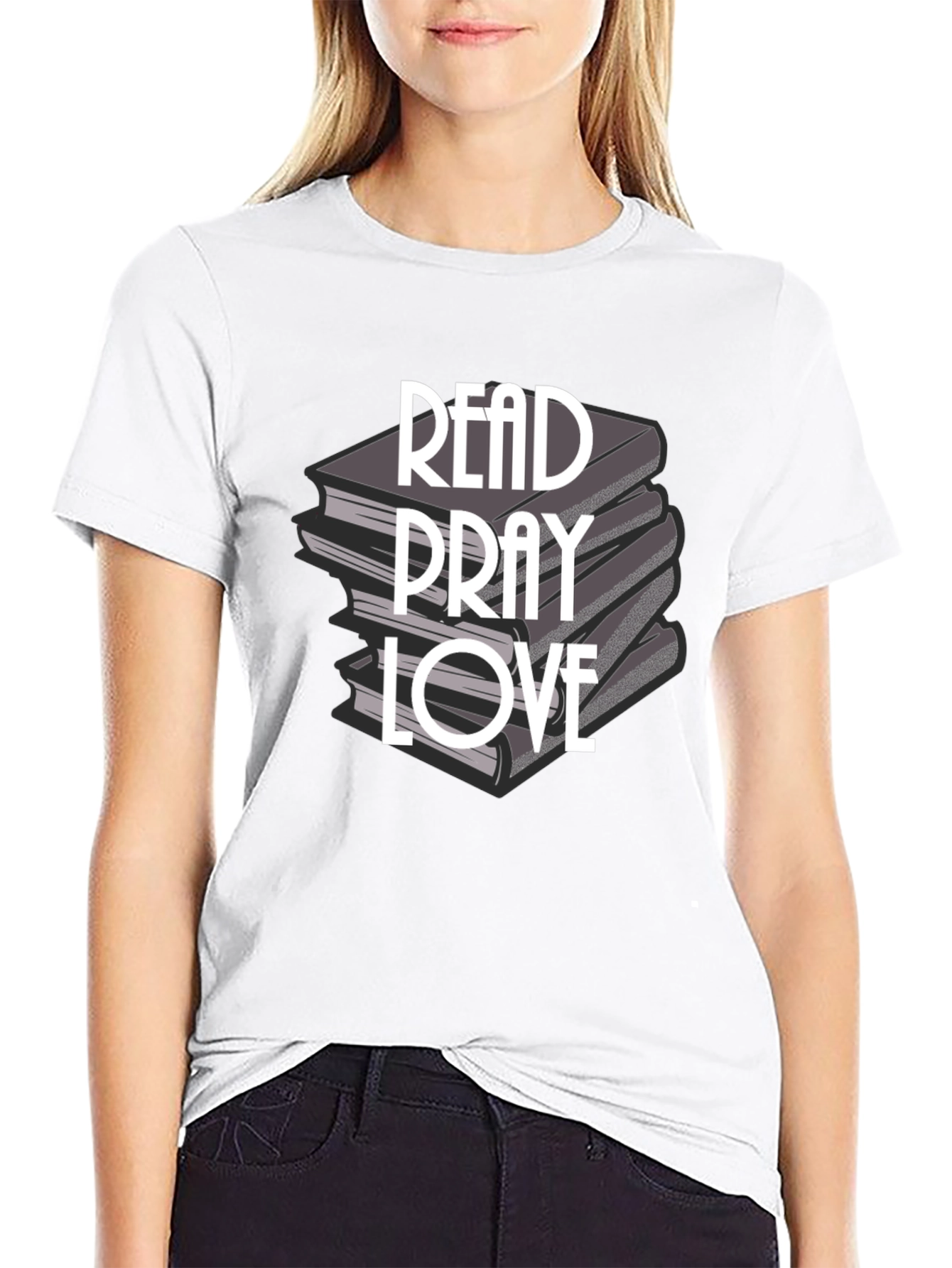 Read Pray Love T-Shirt - Inspirational Books Design