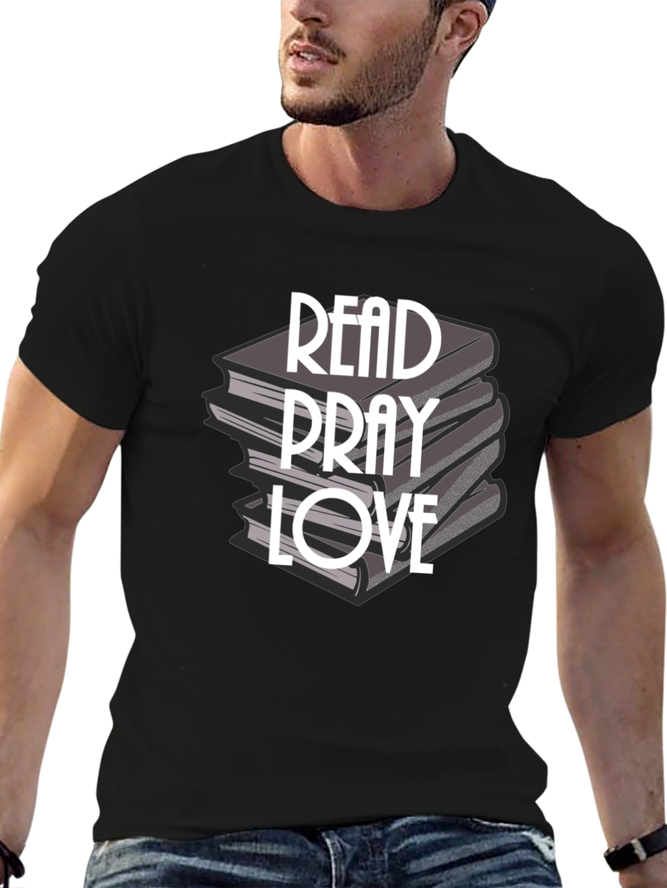 Read Pray Love T-Shirt - Inspirational Books Design