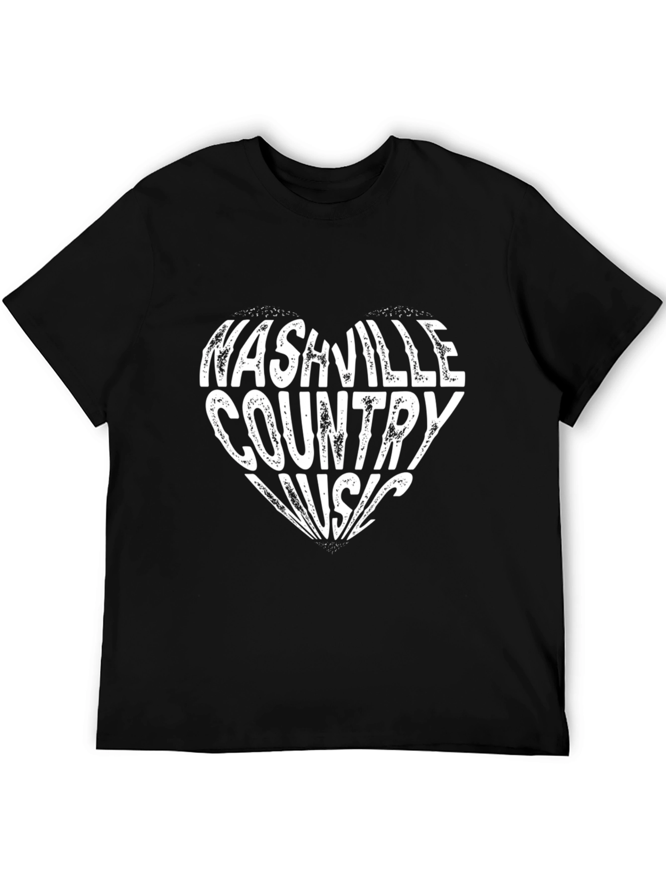 Nashville Country Music Heart T-Shirt