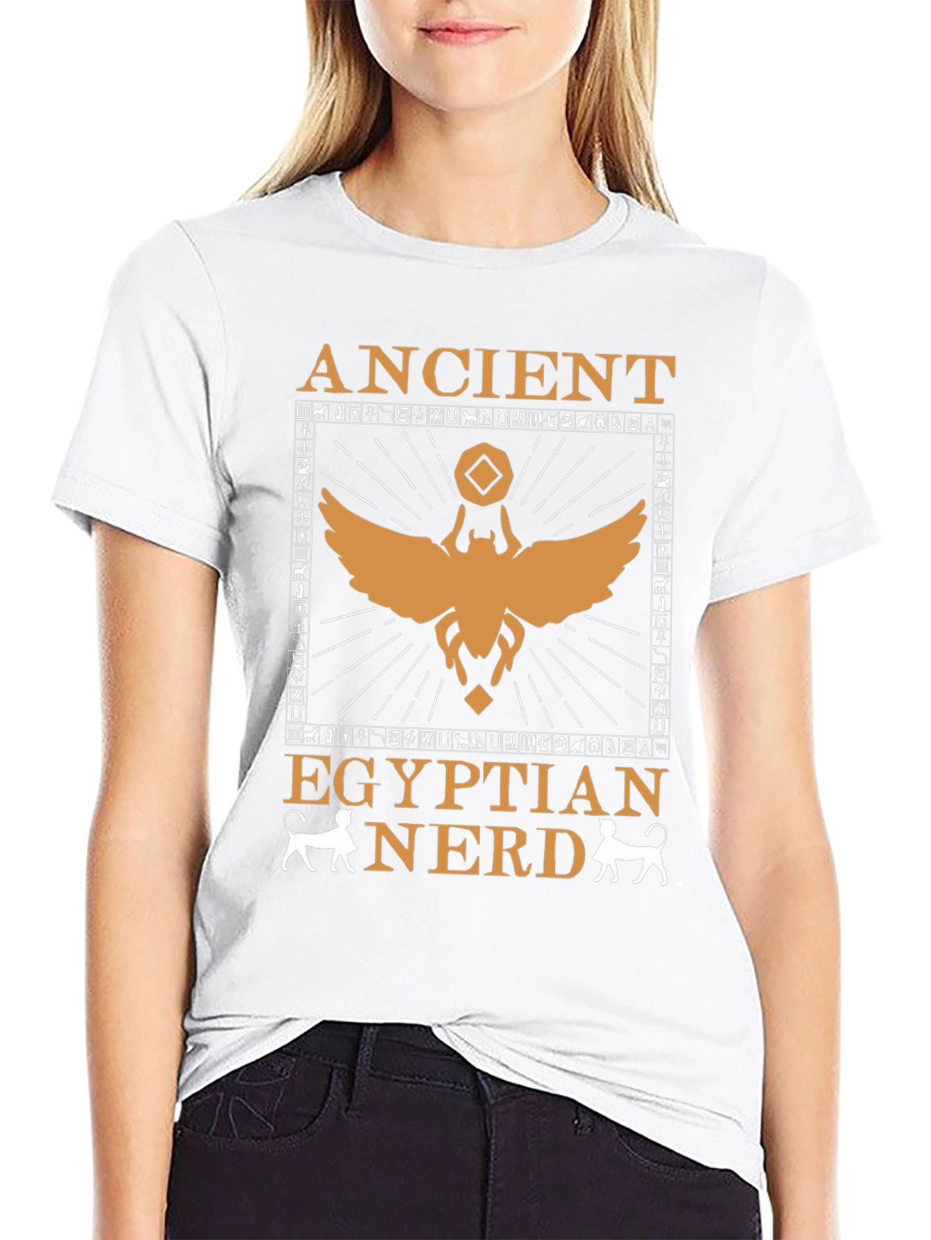 Ancient Egyptian Nerd T-Shirt Cotton Tee