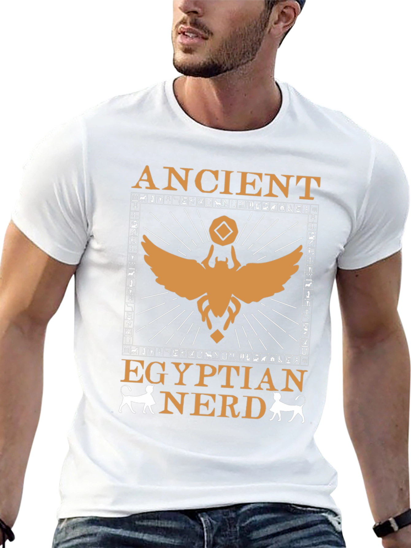 Ancient Egyptian Nerd T-Shirt Cotton Tee