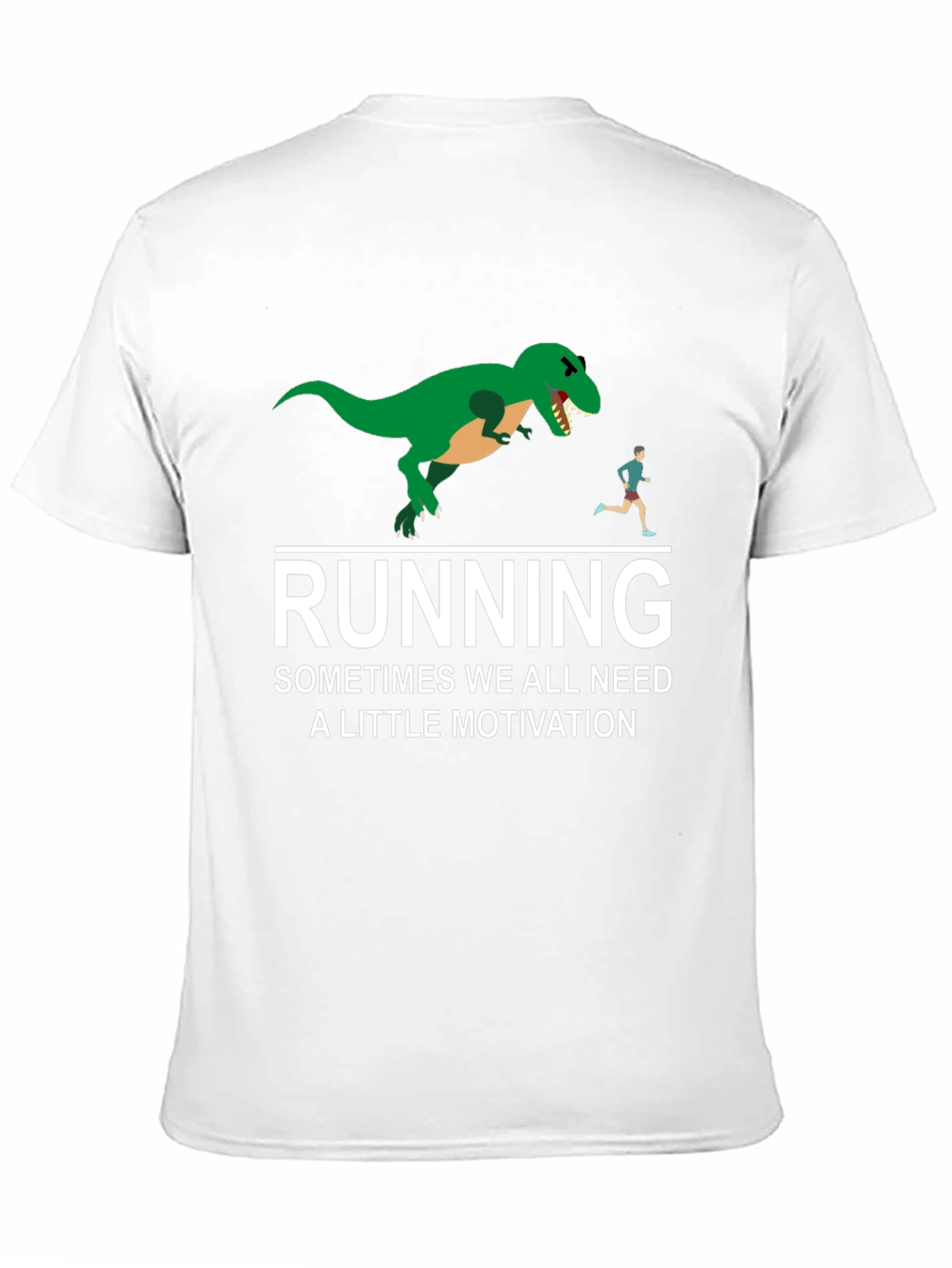 Running Motivation T-Shirt - Dinosaur Chase