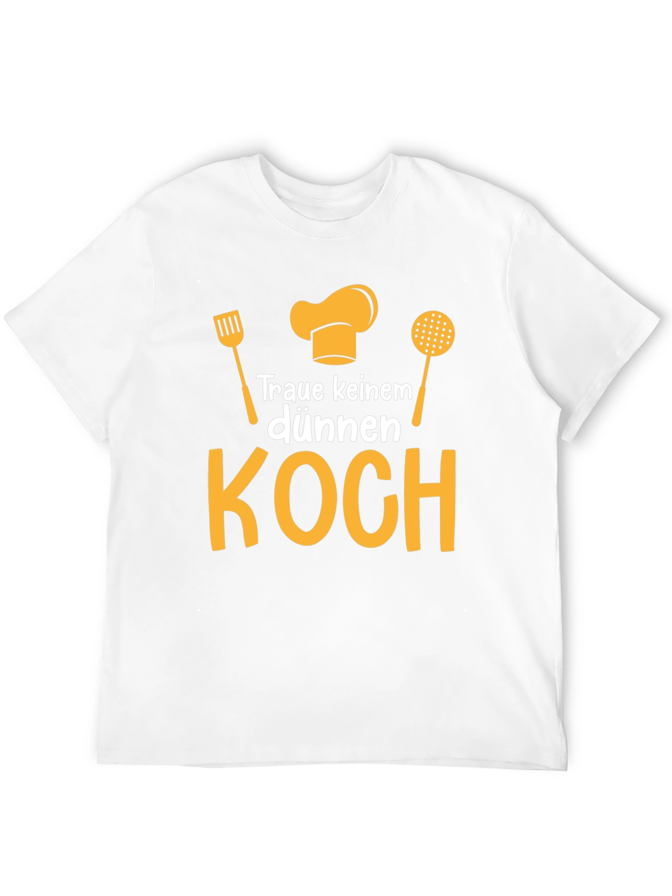 Funny Chef T-Shirt - Dont Trust a Skinny Cook!