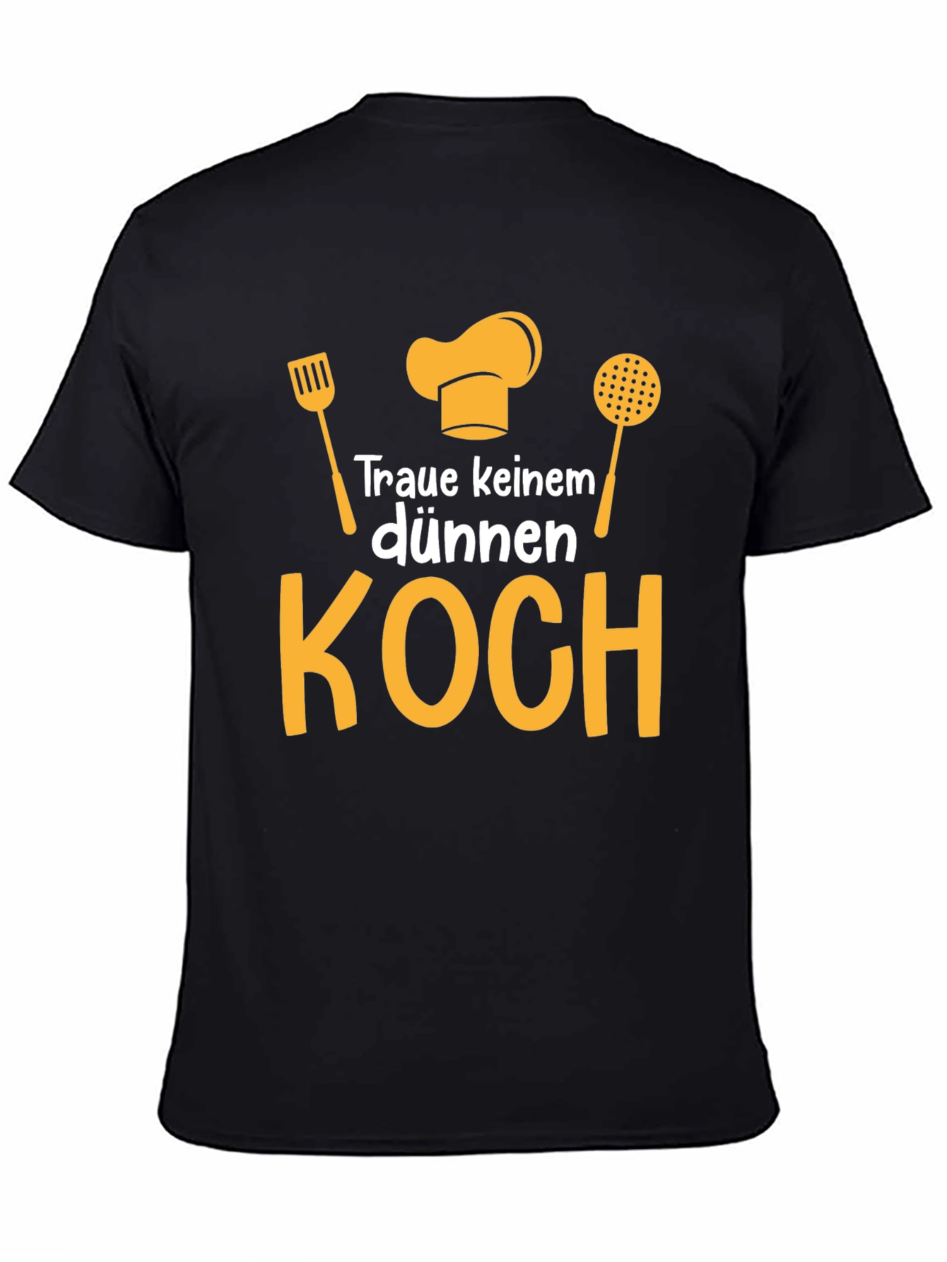 Funny Chef T-Shirt - Dont Trust a Skinny Cook!