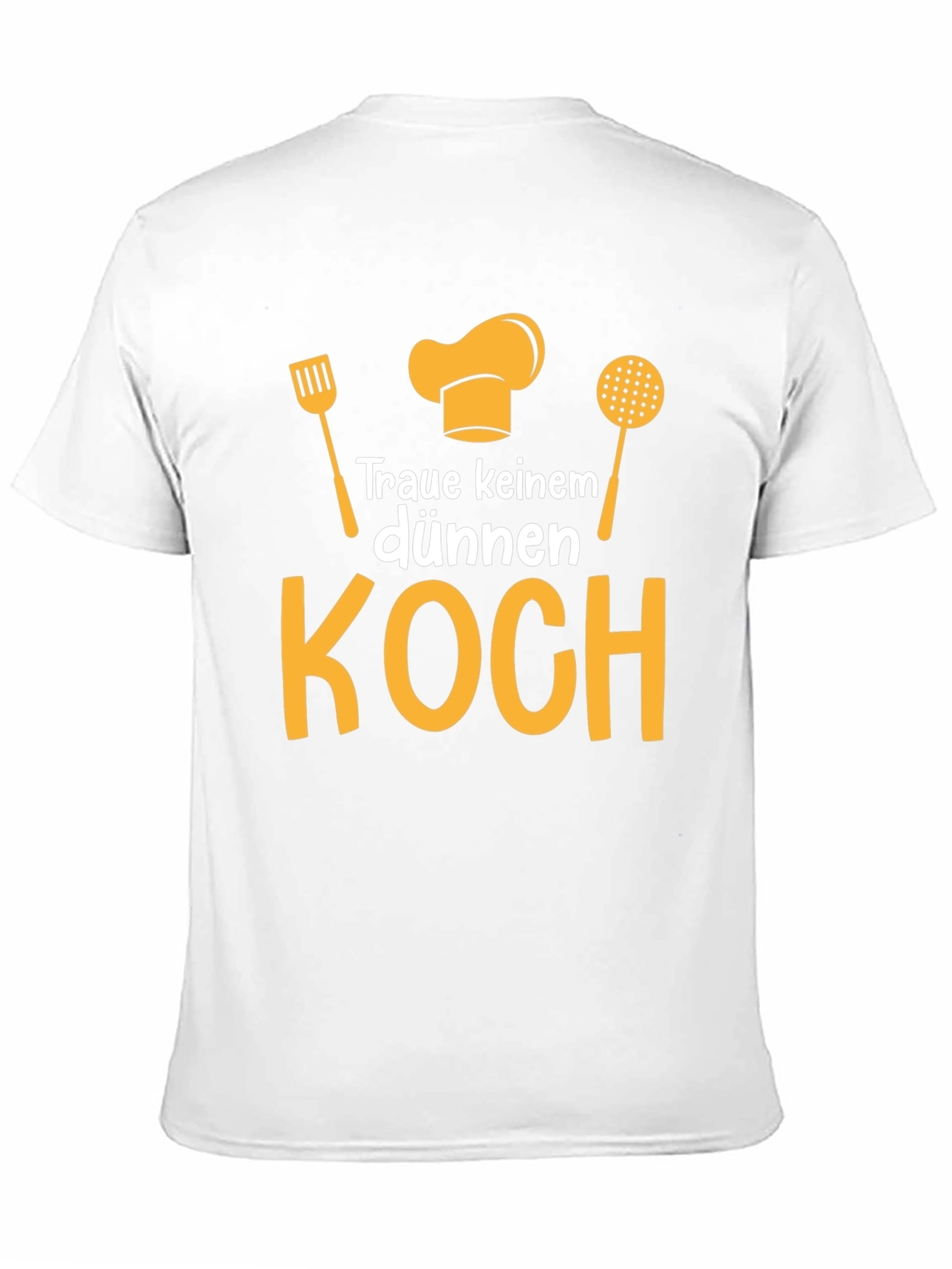 Funny Chef T-Shirt - Dont Trust a Skinny Cook!