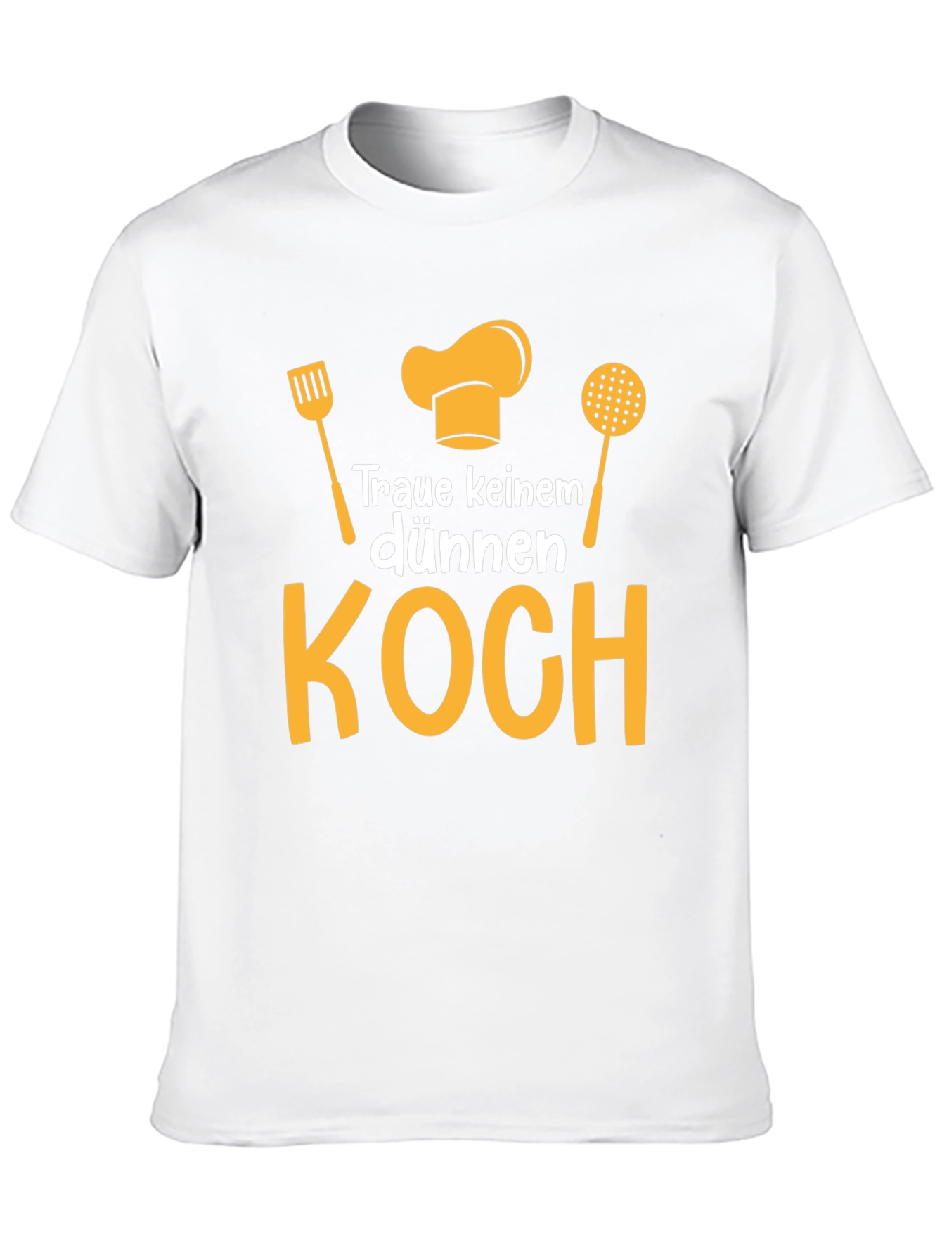 Funny Chef T-Shirt - Dont Trust a Skinny Cook!