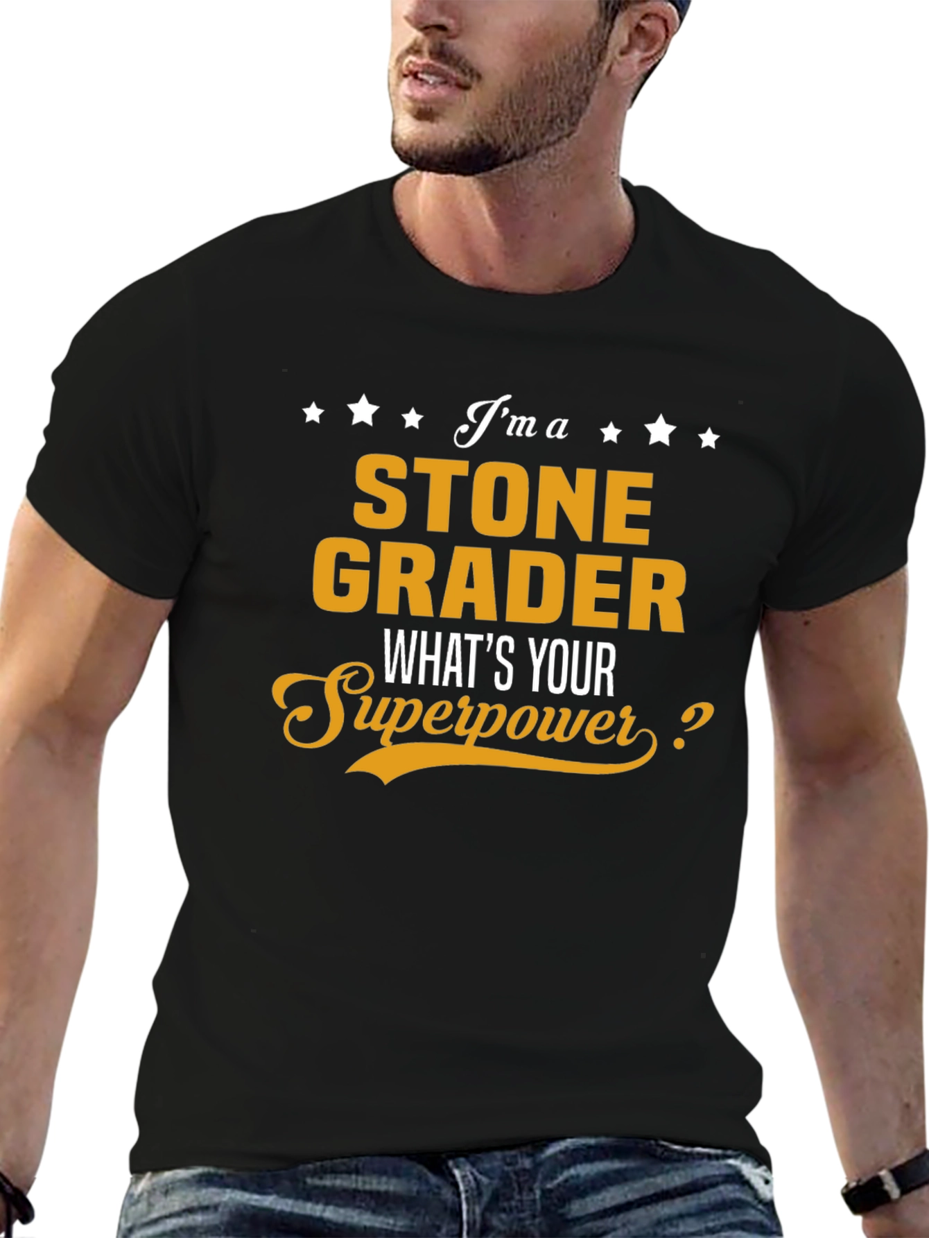 Stone Grader Superpower T-Shirt - Funny Job Gift
