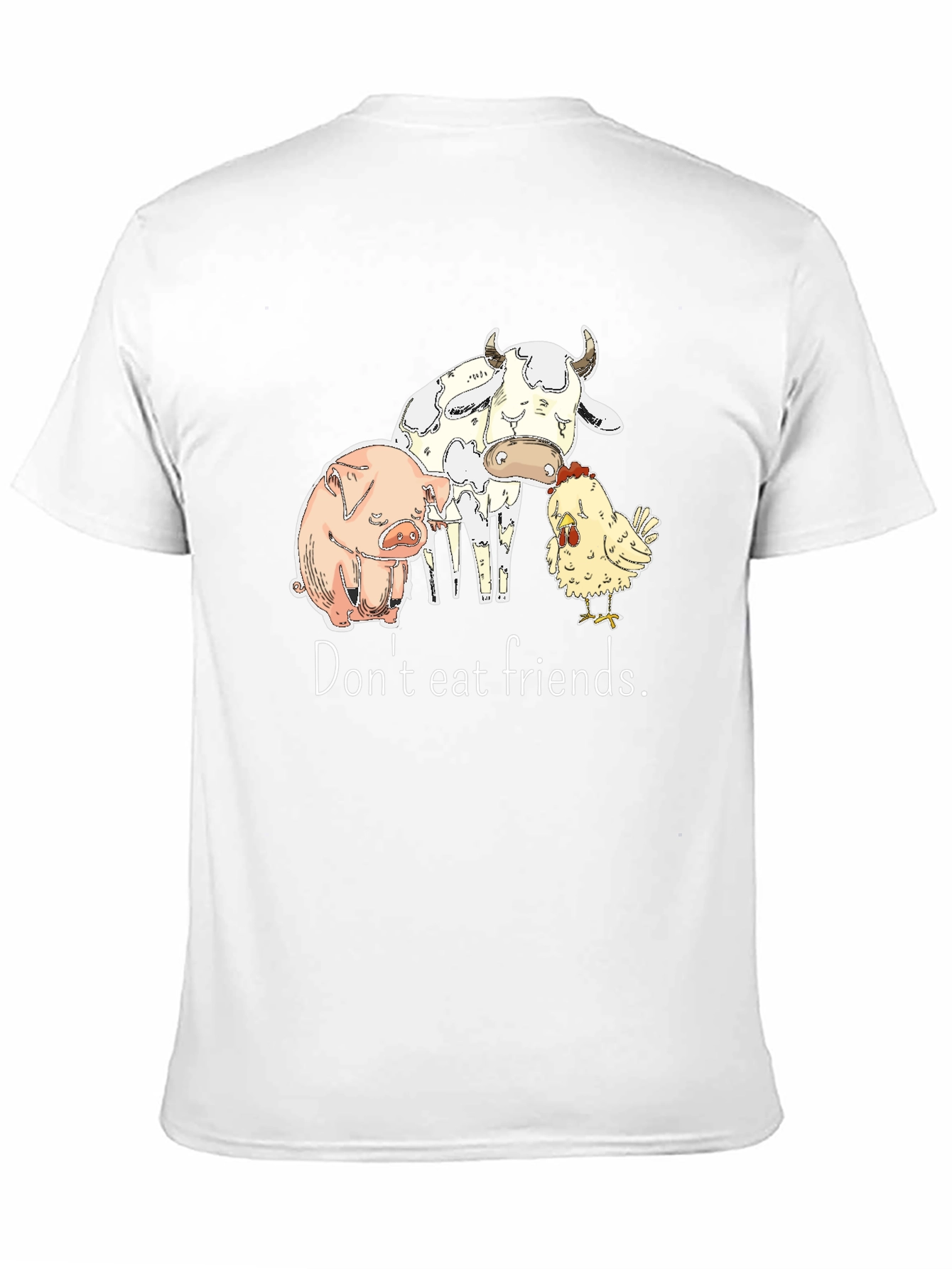 Vegan Friendly T-Shirt - Dont Eat Friends Graphic Tee
