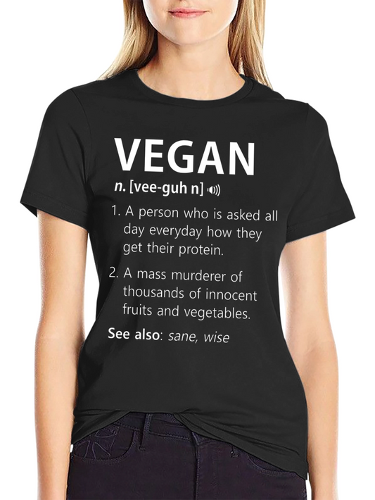 Vegan Definition T-Shirt - Humorous Graphic Tee