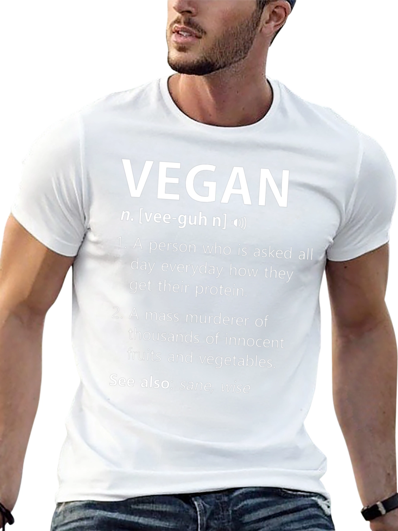 Vegan Definition T-Shirt - Humorous Graphic Tee