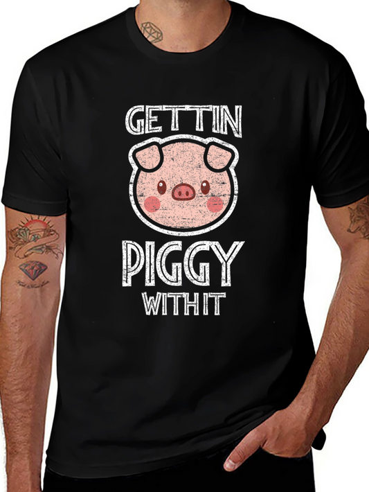 Gettin Piggy With It Graphic T-Shirt