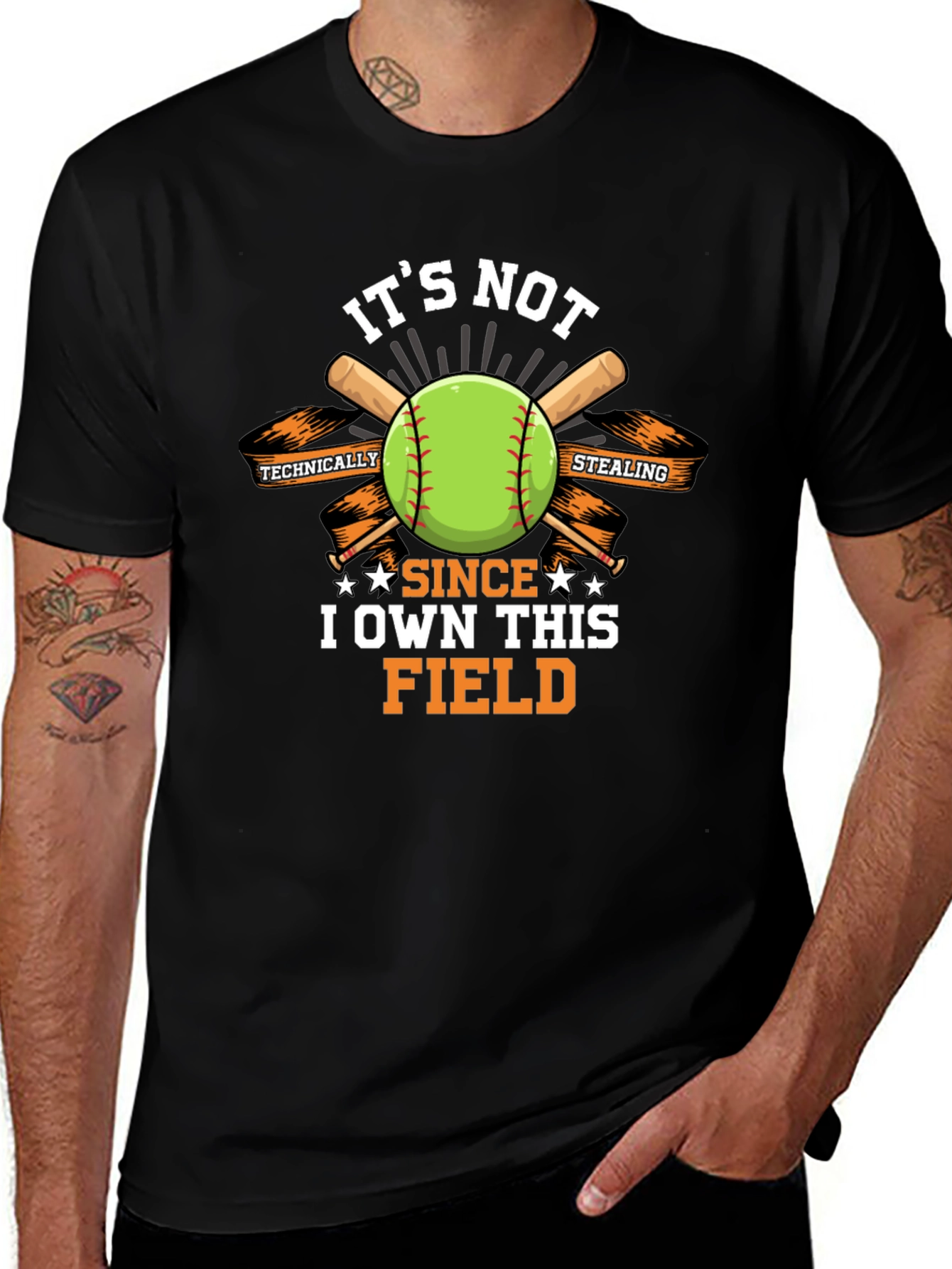 Its Not Stealing I Own This Field Black T-Shirt