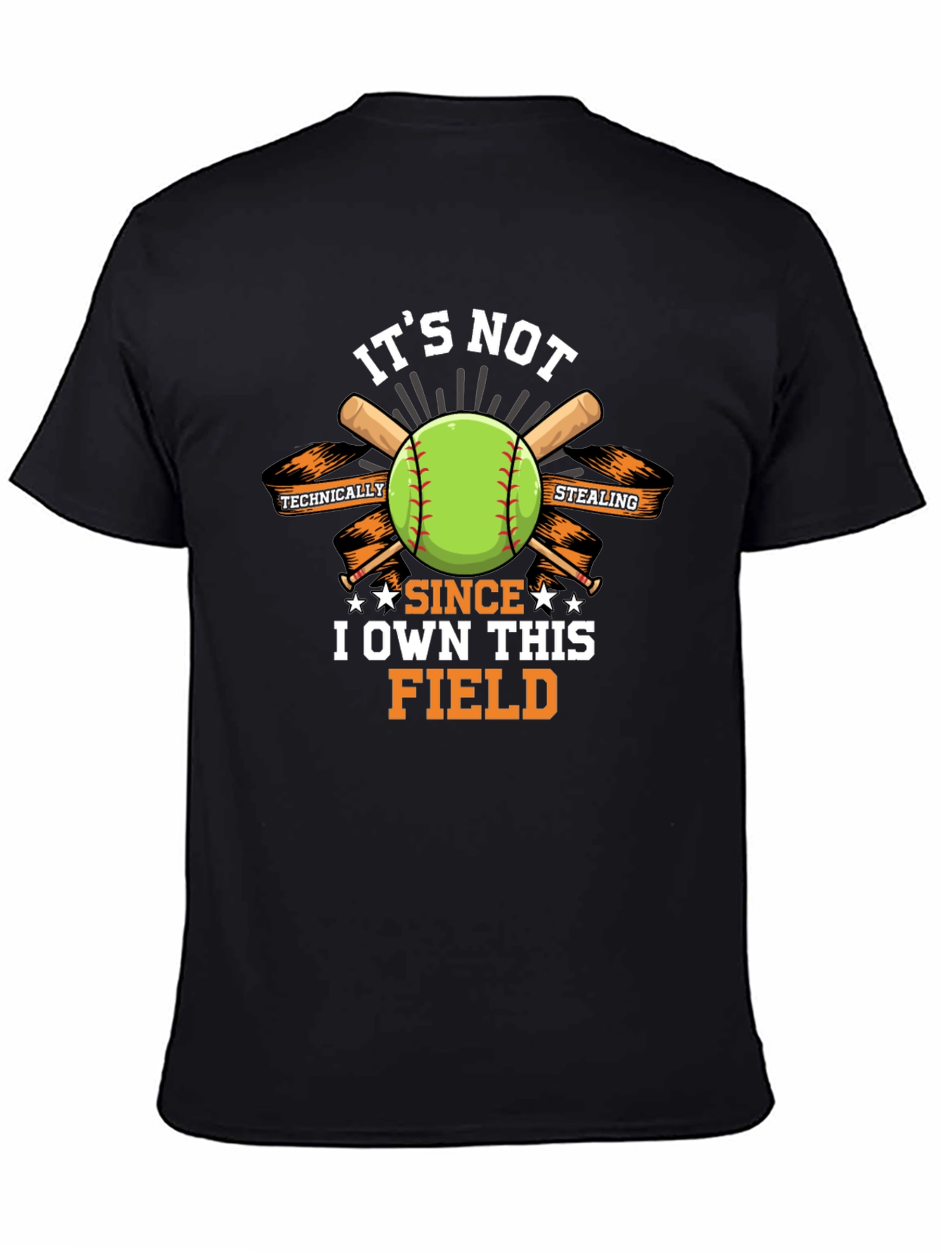 Its Not Stealing I Own This Field Black T-Shirt