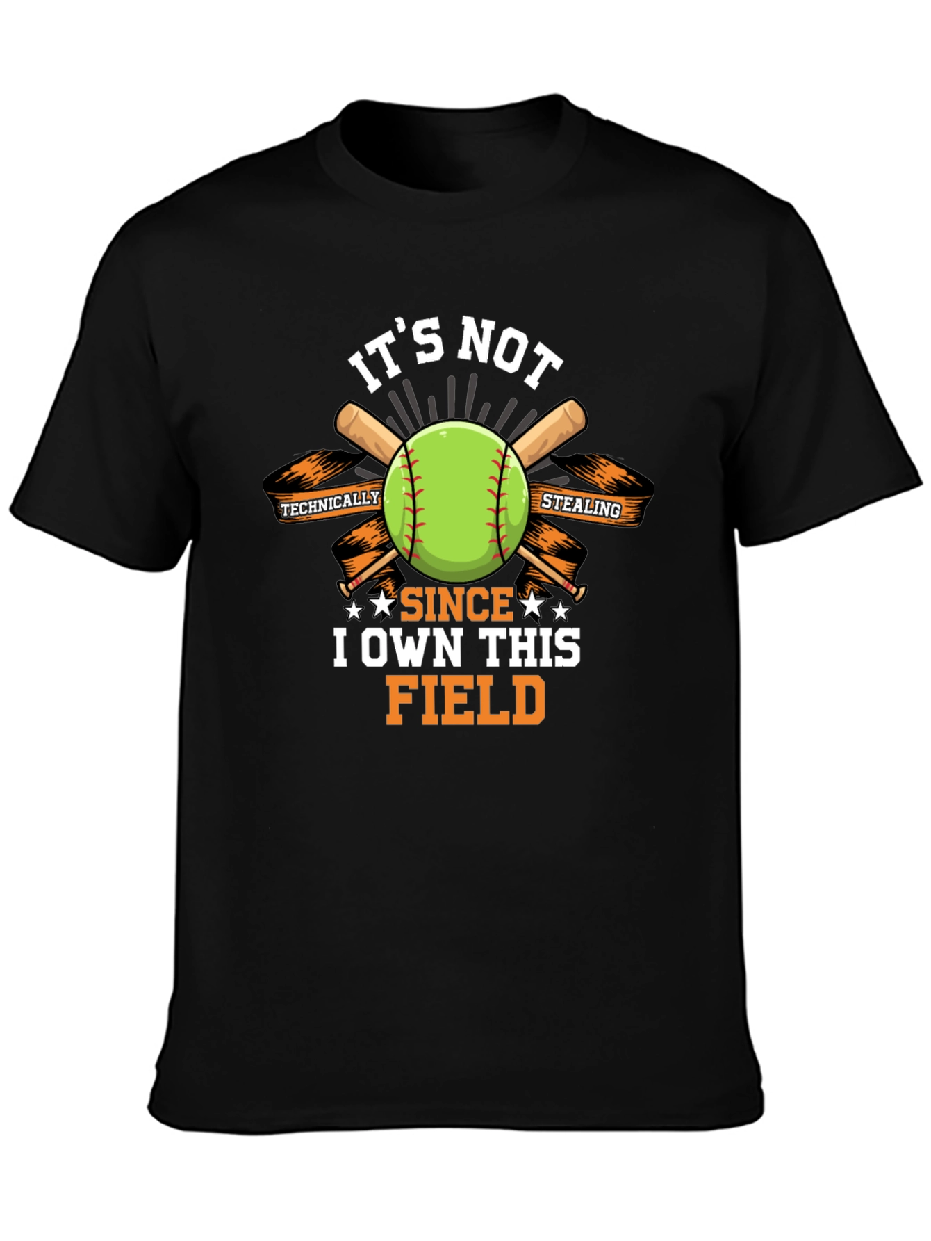 Its Not Stealing I Own This Field Black T-Shirt