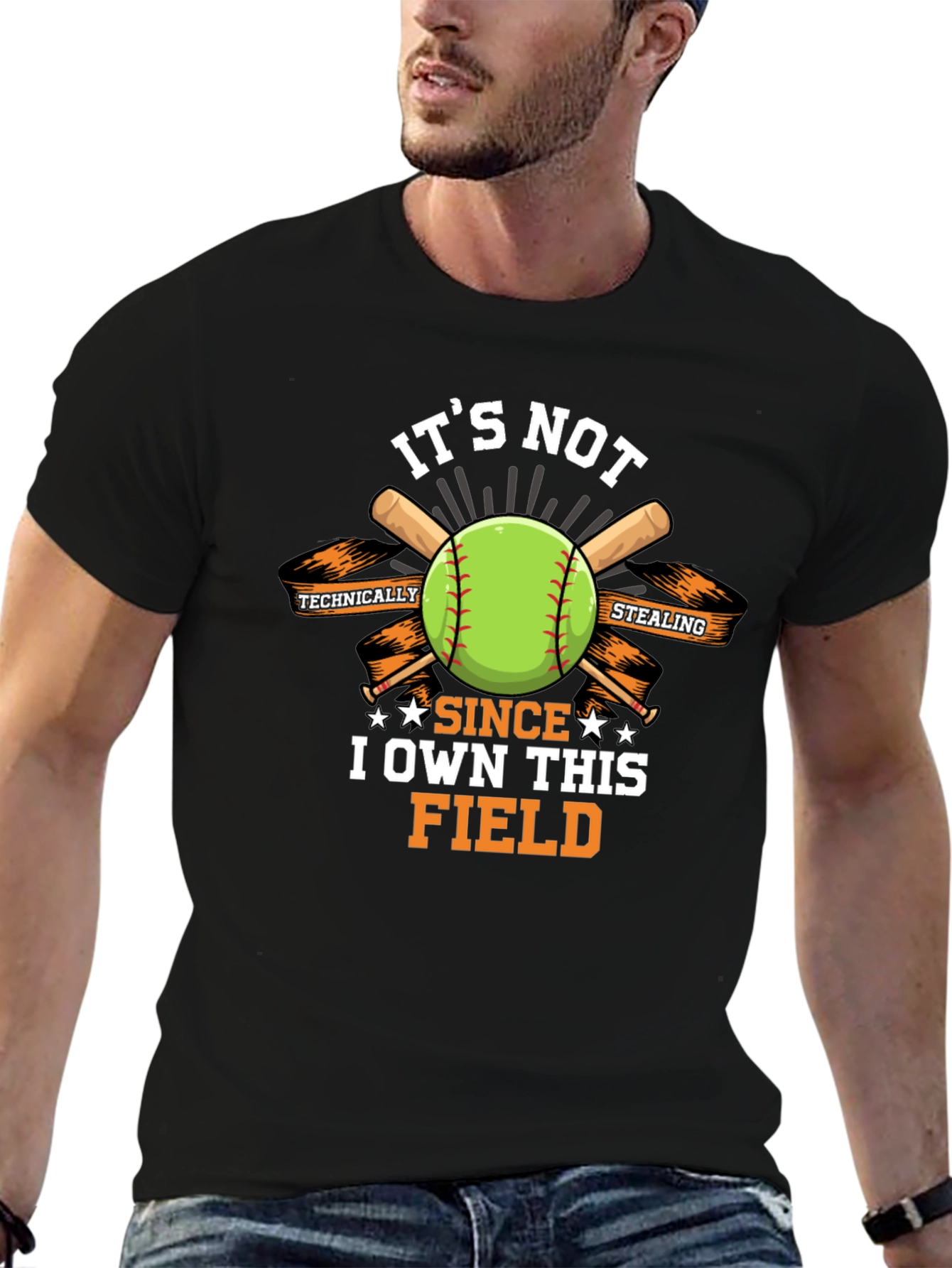 Its Not Stealing I Own This Field Black T-Shirt