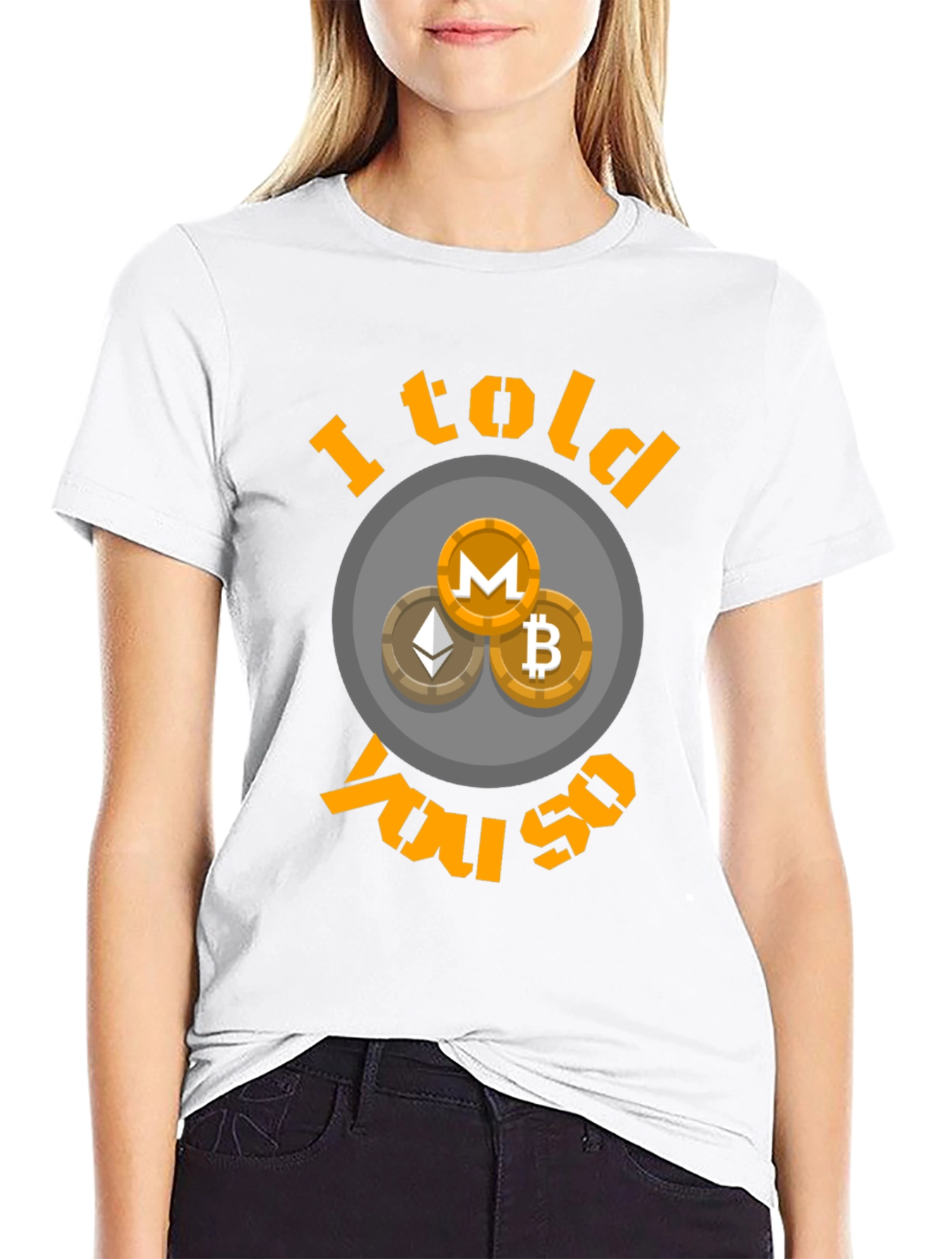 Crypto I Told You So T-Shirt Bitcoin Ethereum Monero