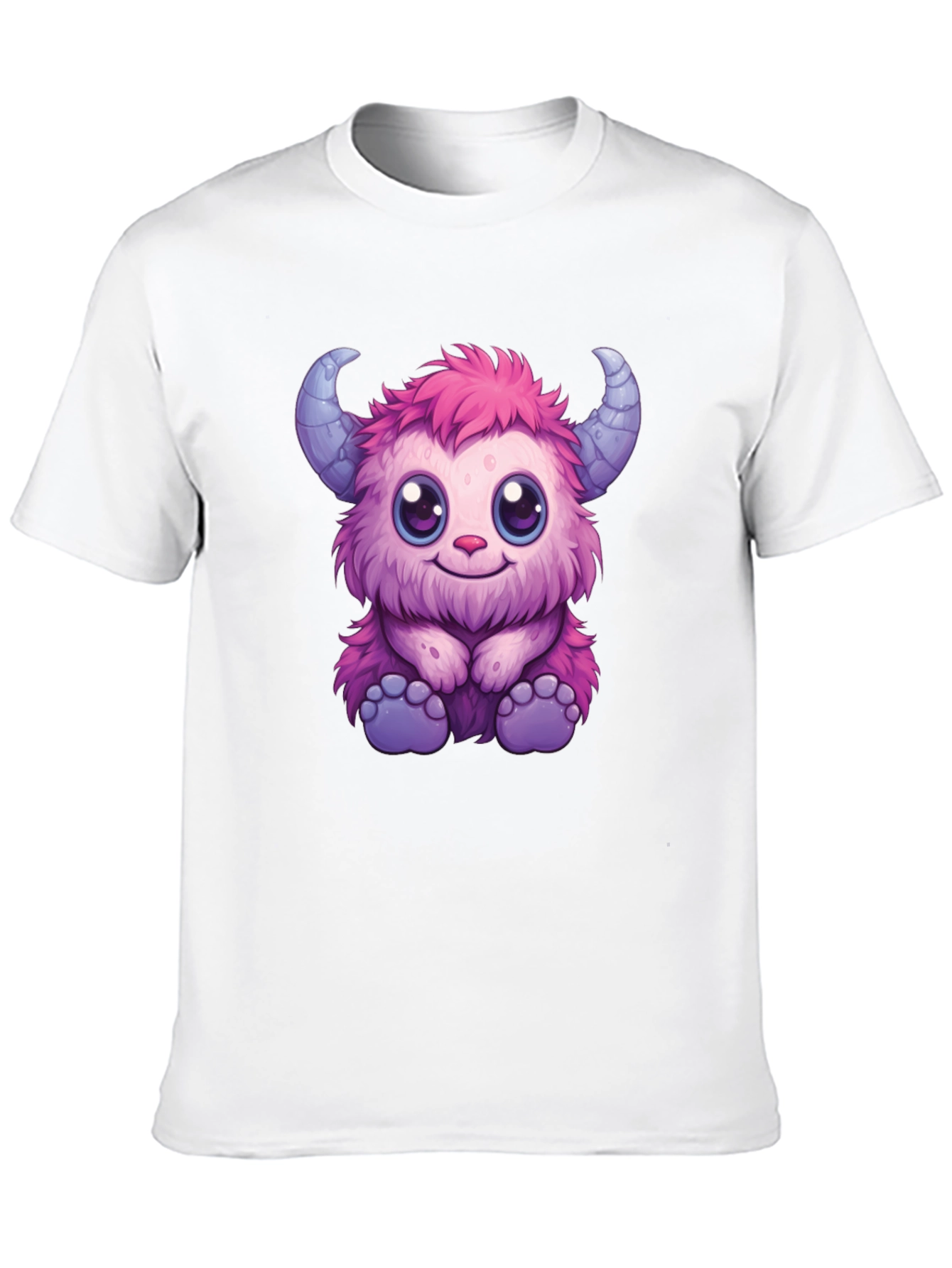 Cute Monster Graphic Tee - Black
