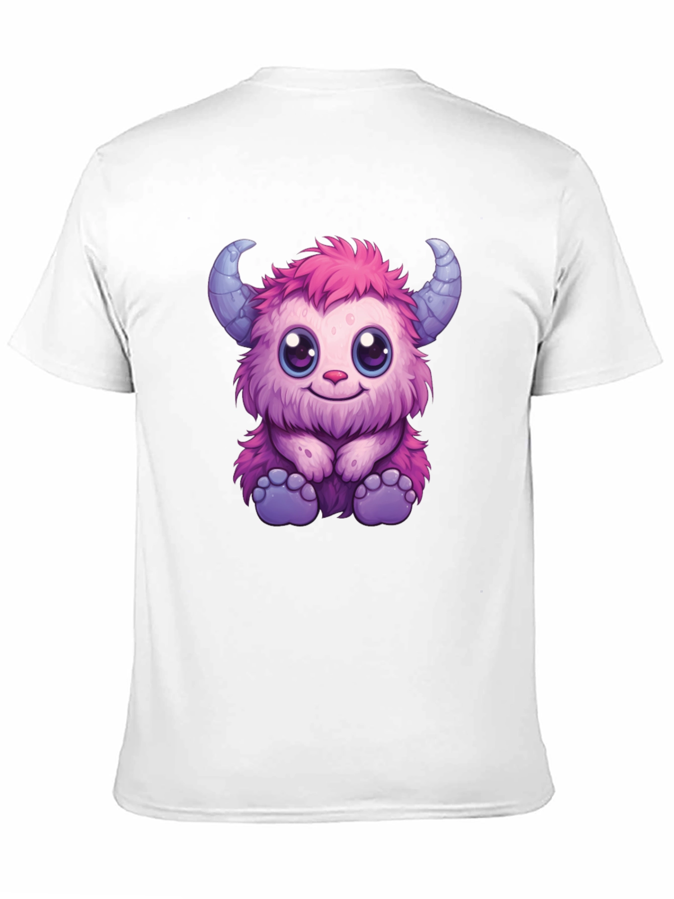 Cute Monster Graphic Tee - Black