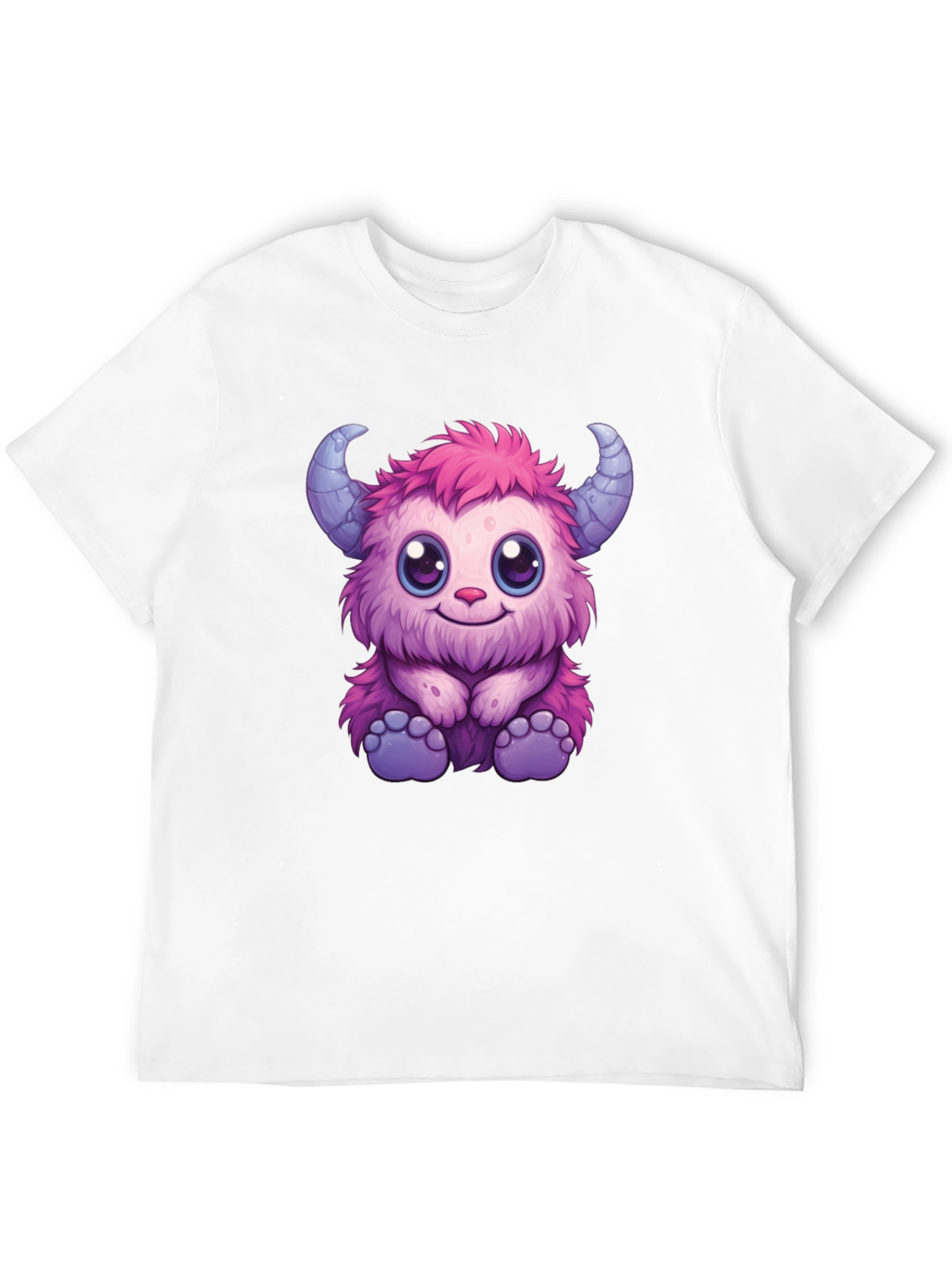 Cute Monster Graphic Tee - Black