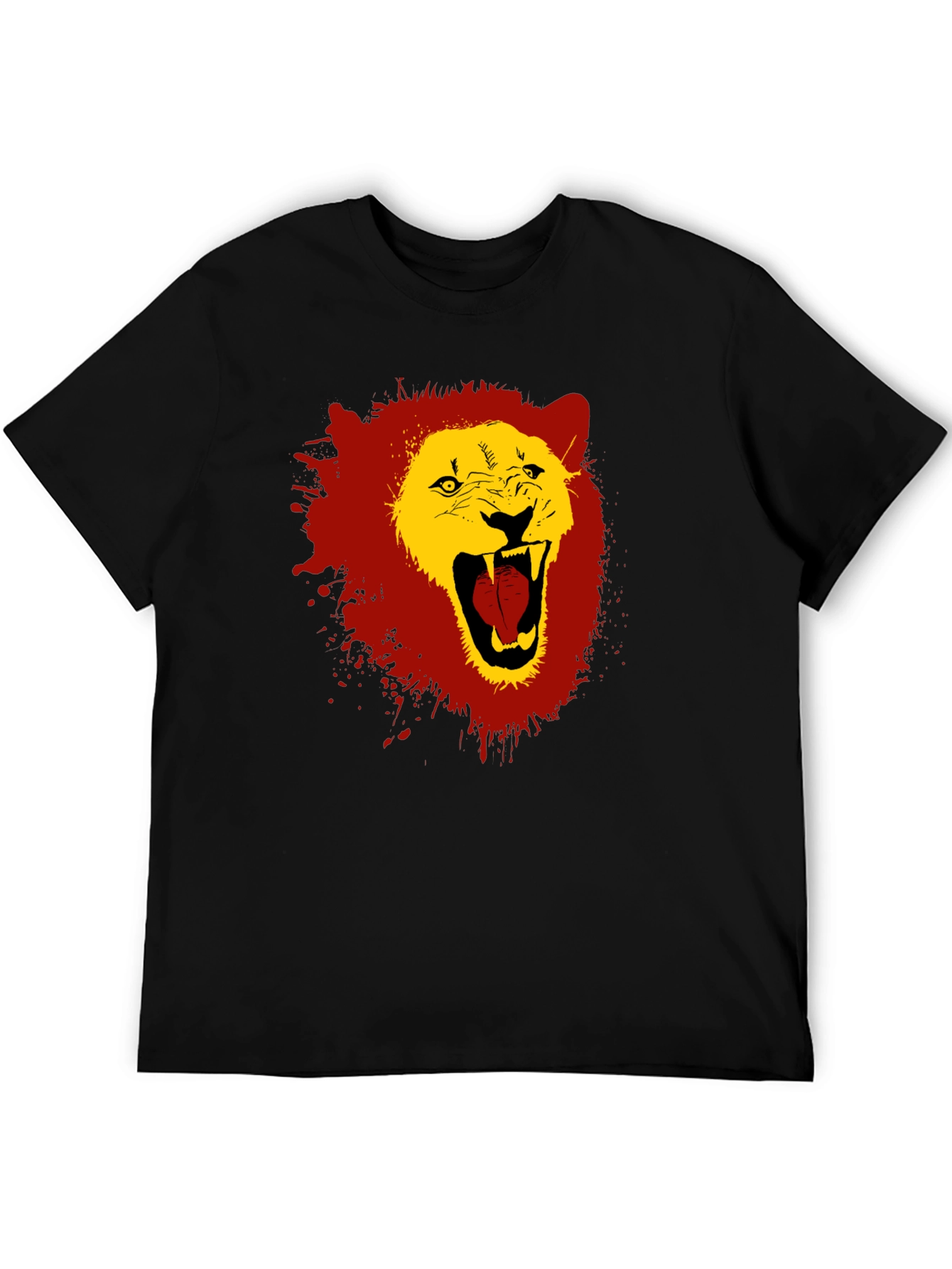 Lion Graphic Tee - Bold Roar Design - Black