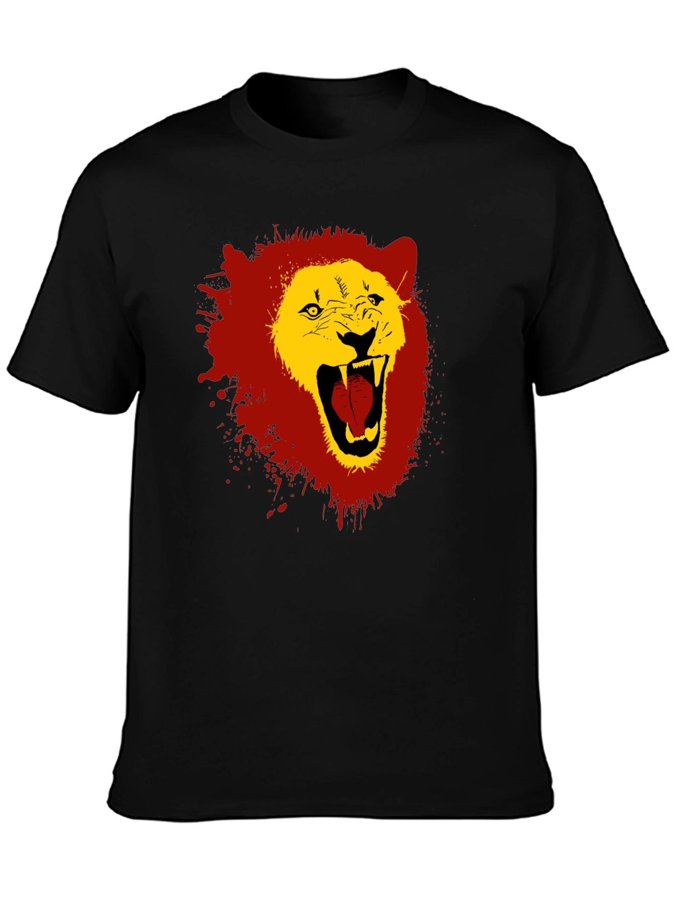 Lion Graphic Tee - Bold Roar Design - Black