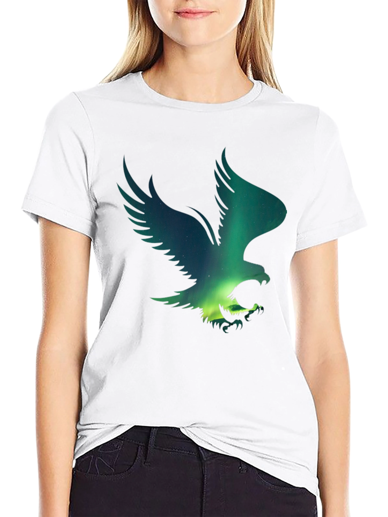 Eagle Aurora Graphic T-Shirt