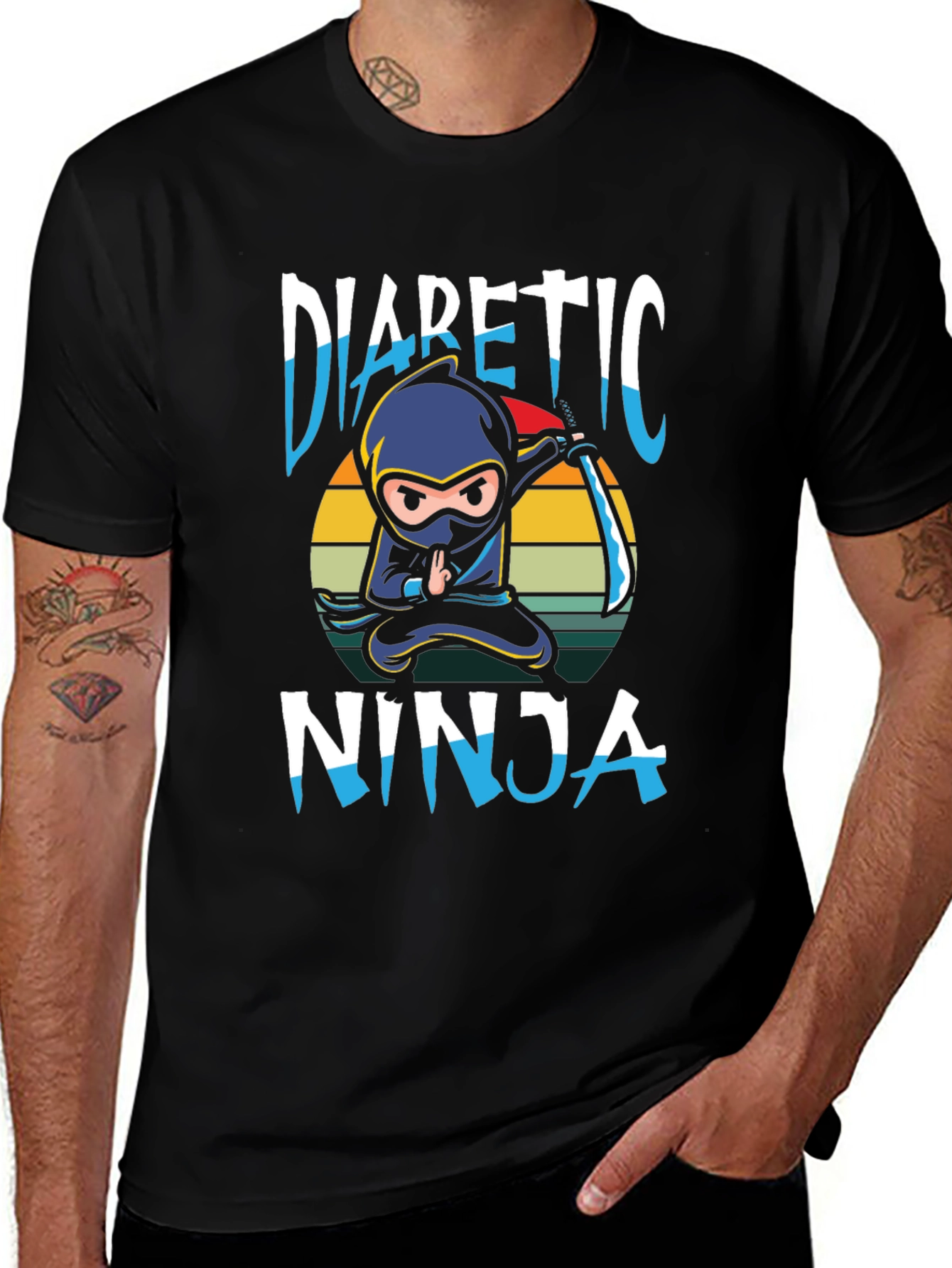 Diabetic Ninja Graphic T-Shirt