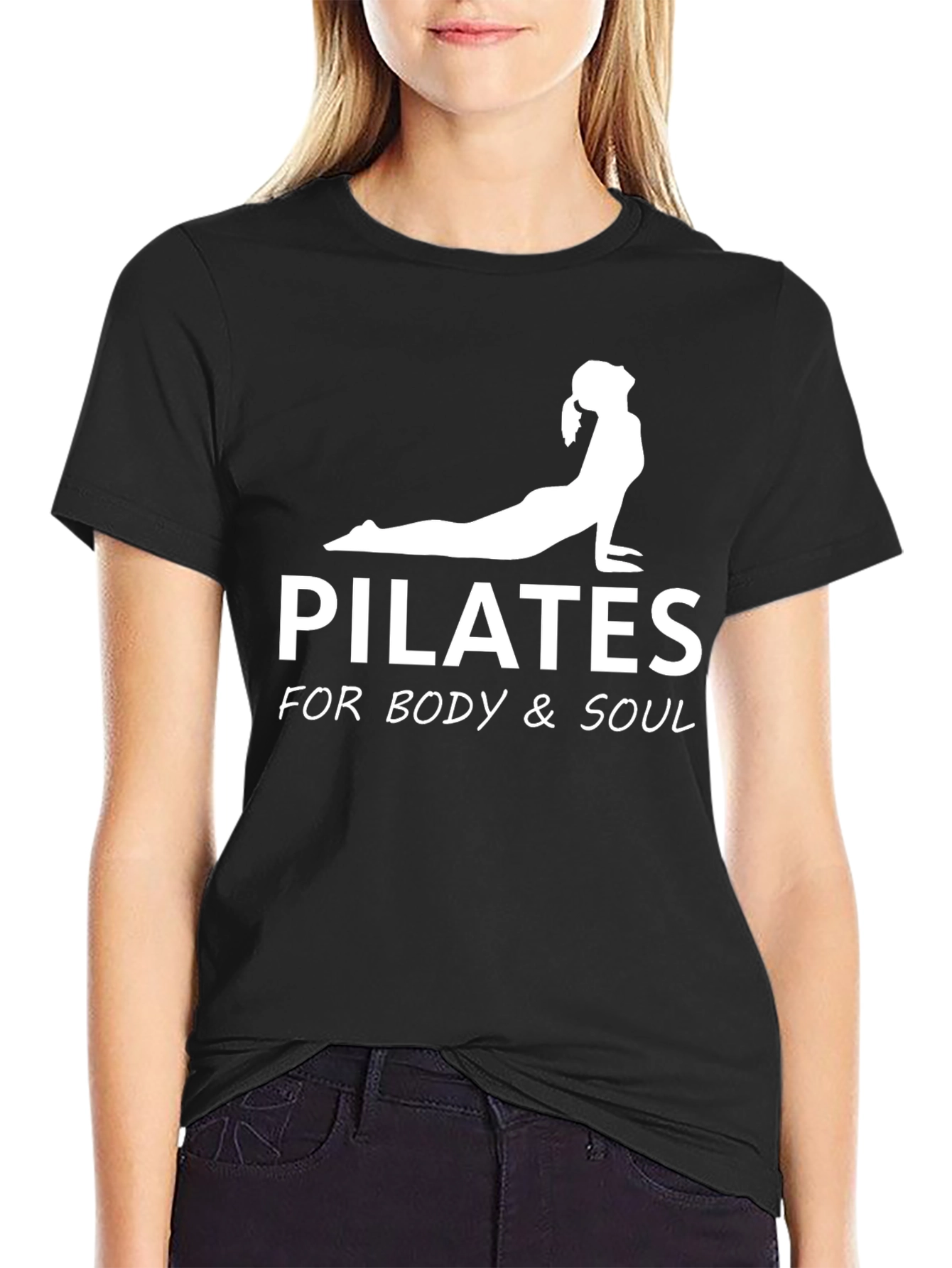 Pilates Body & Soul Black T-Shirt
