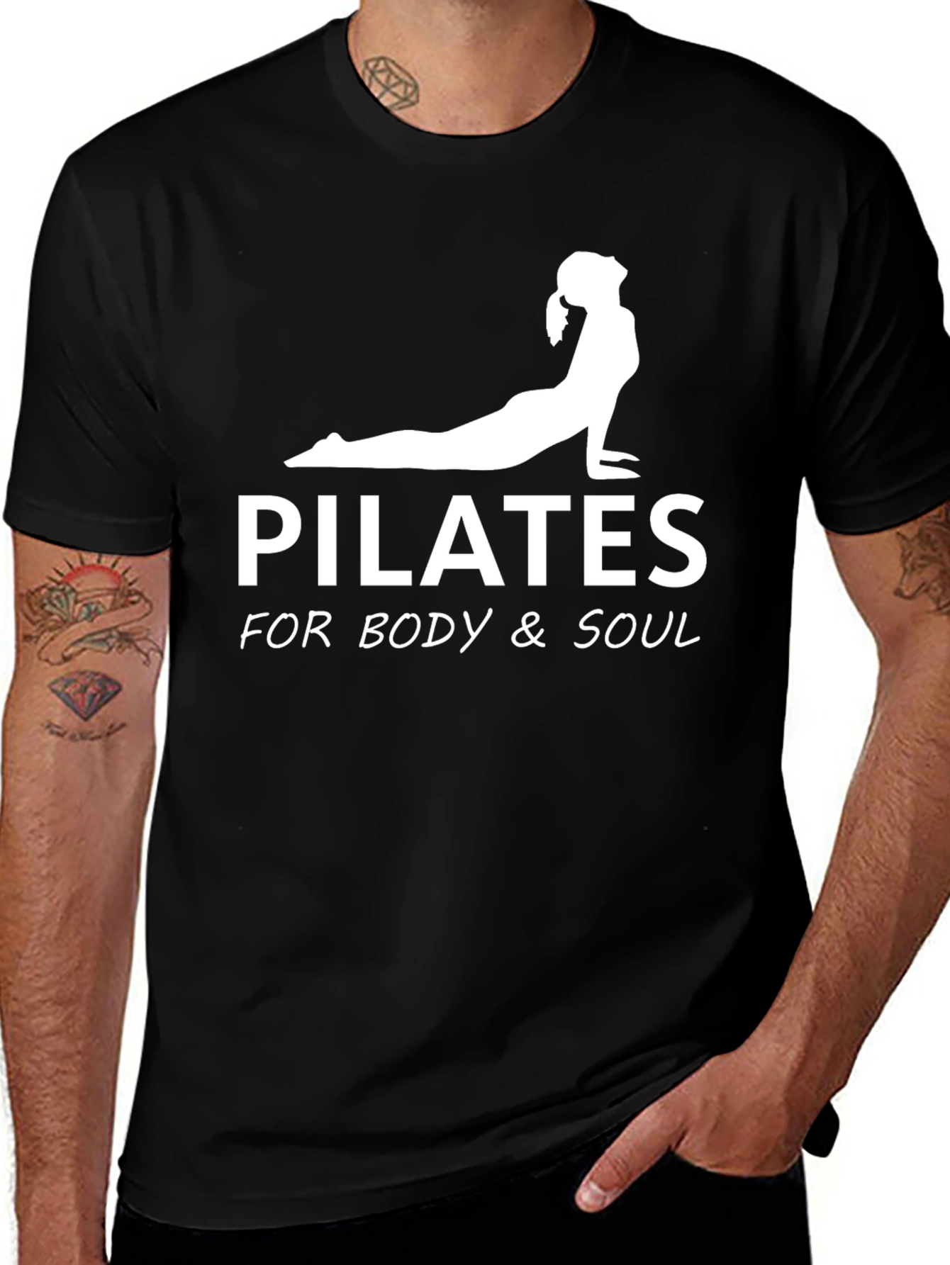 Pilates Body & Soul Black T-Shirt
