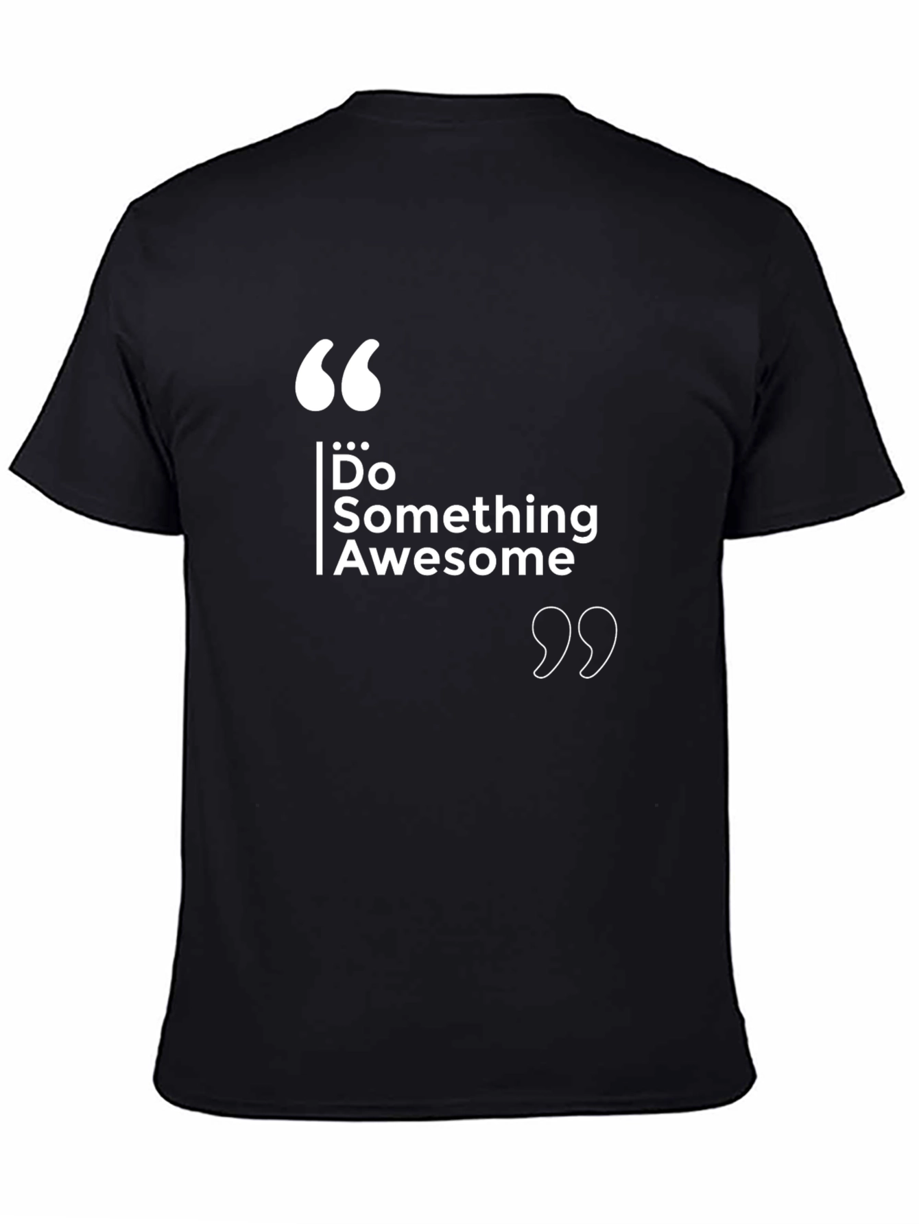 Do Something Awesome - Black Graphic Tee