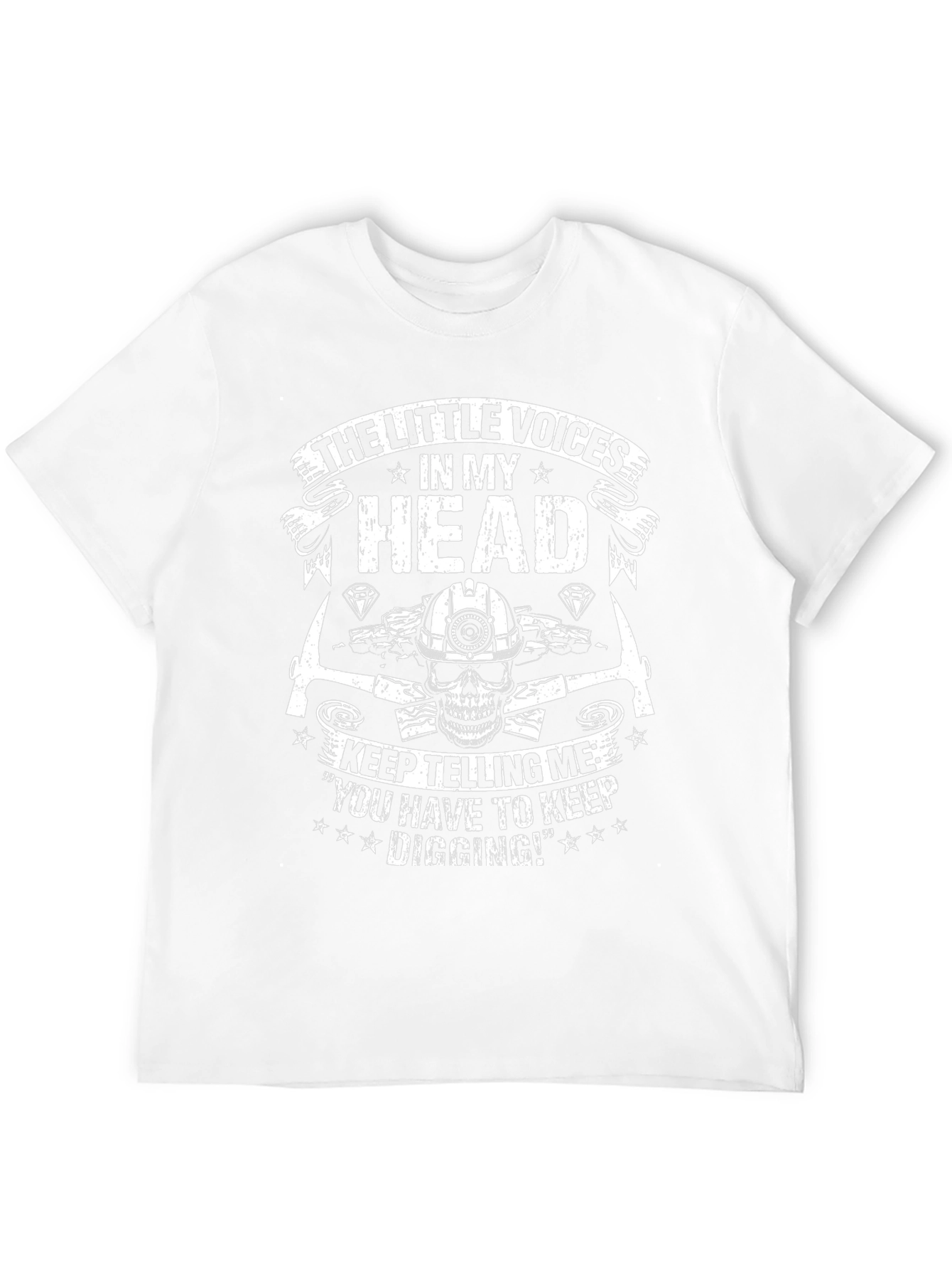 Miner Skull T-Shirt: Keep Digging Tee