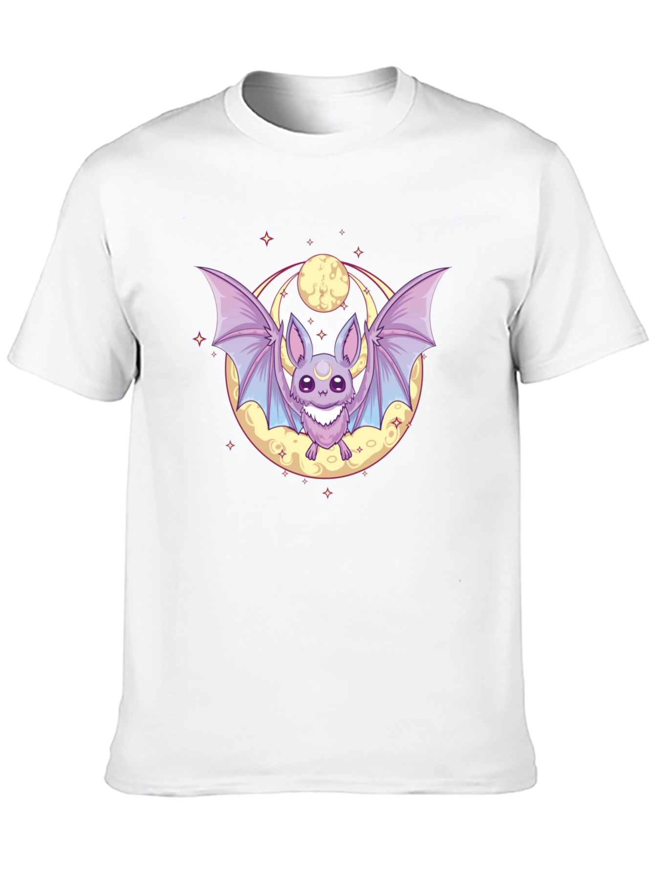 Cute Bat & Moon Graphic Tee
