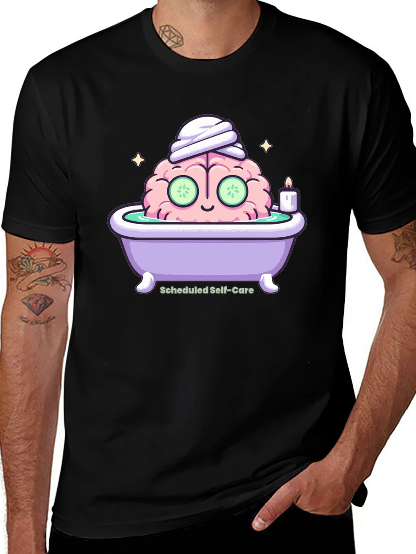 Relaxing Brain T-Shirt | Self-Care Tee