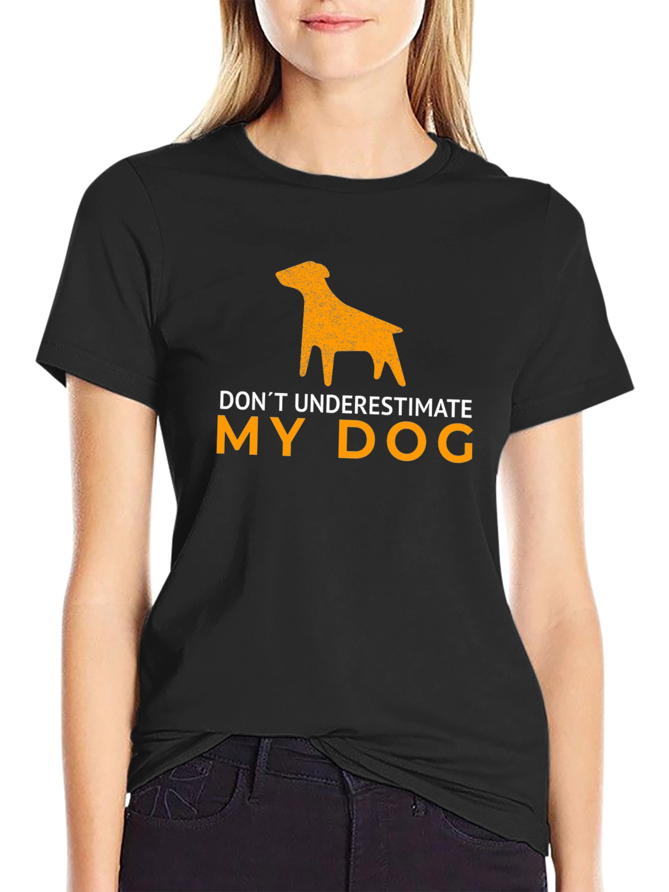 Funny Dog Lover T-Shirt: Dont Underestimate My Dog
