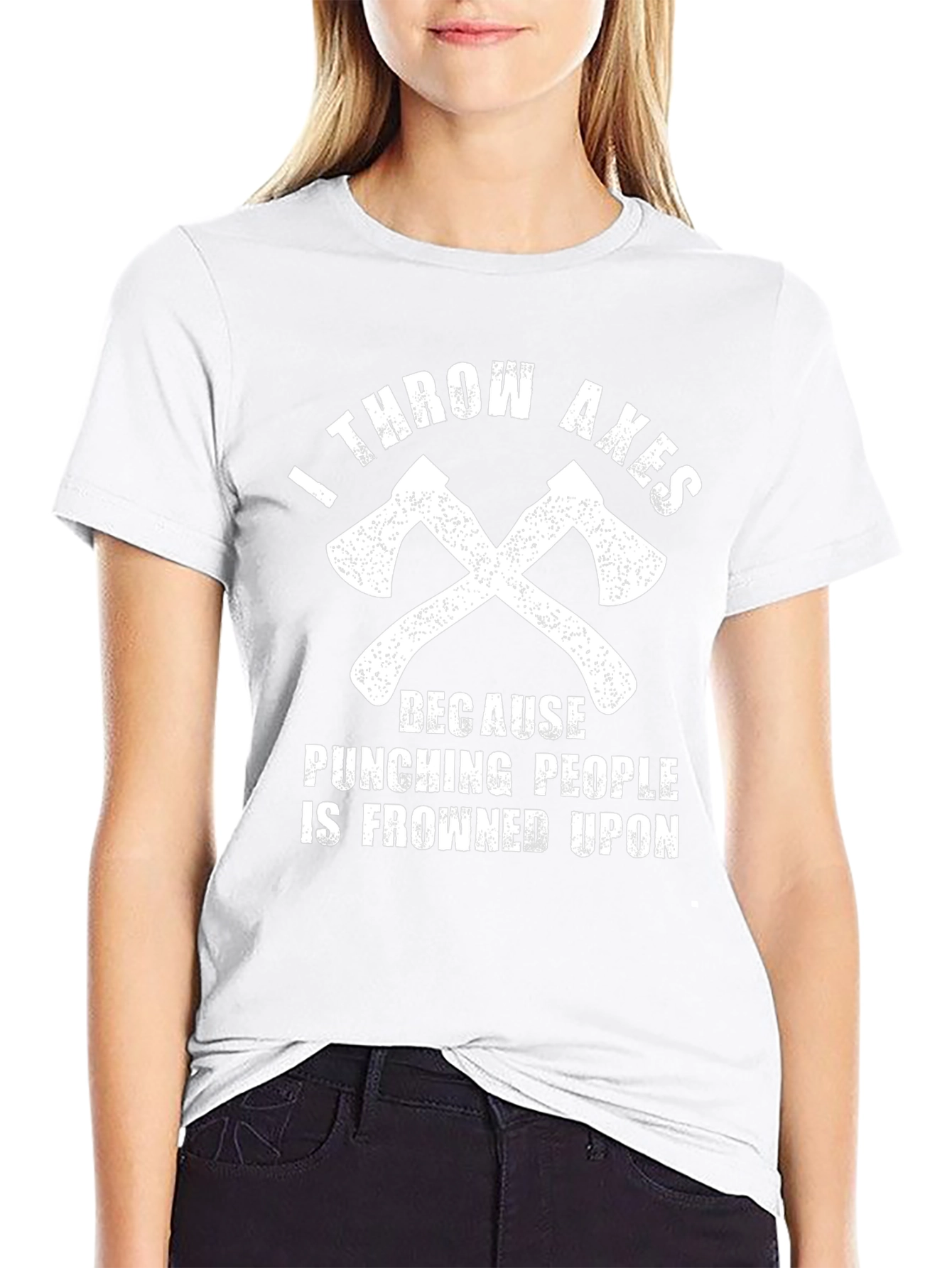 I Throw Axes Funny Graphic T-Shirt